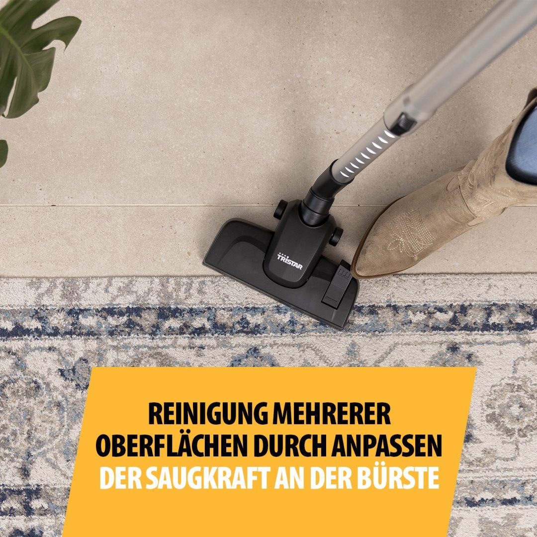 Tristar Hand-und Stielstaubsauger Tristar SZ-2318 Kabelgebundener Stielstaubsauger - 2-in-1-Funktion - M, 600 W, Multi Zyklon-Prinzip - 2 in1-Funktion