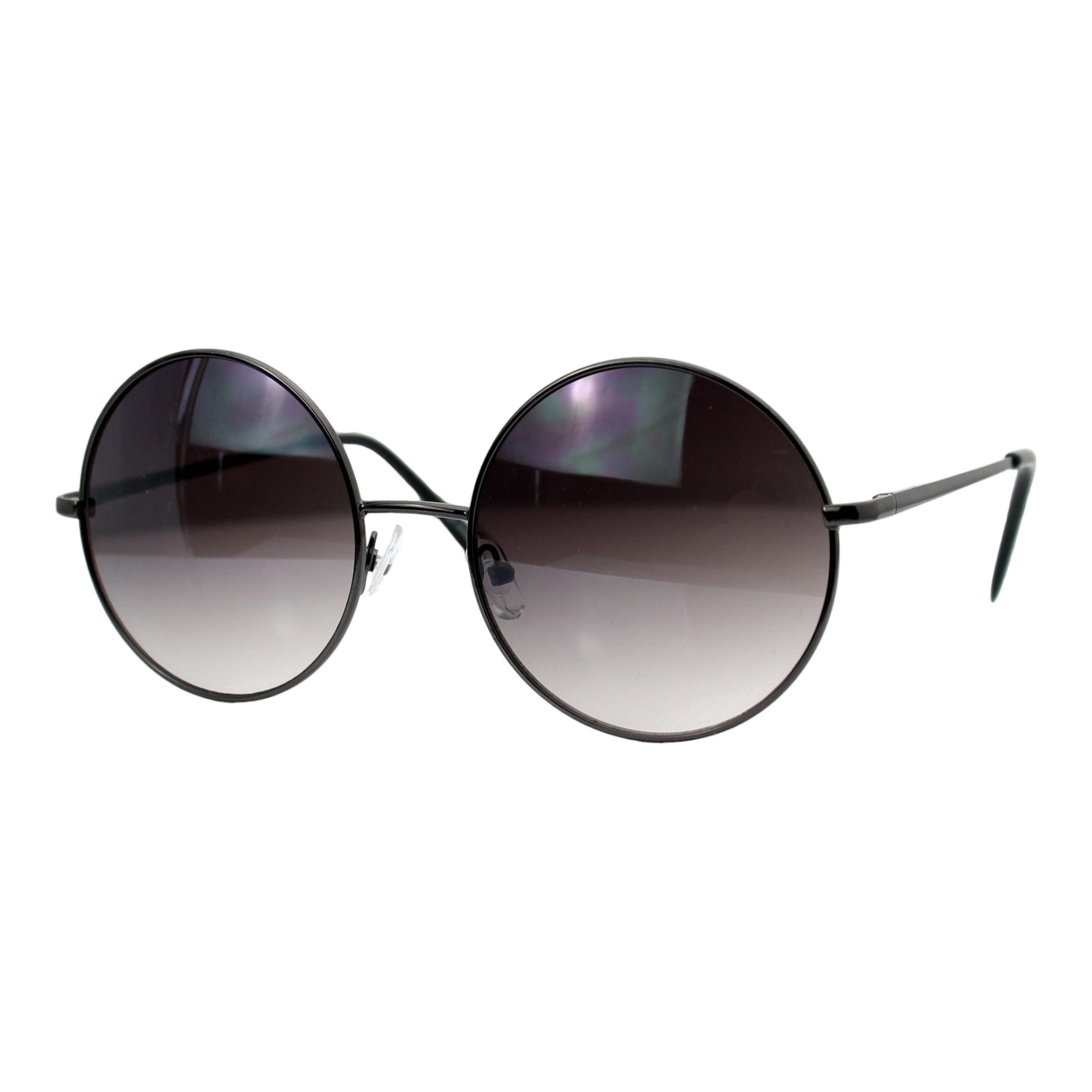 Rennec Sonnenbrille (Große Nickelbrille Hippie Style mit Brillenbeutel) Run günstig online kaufen