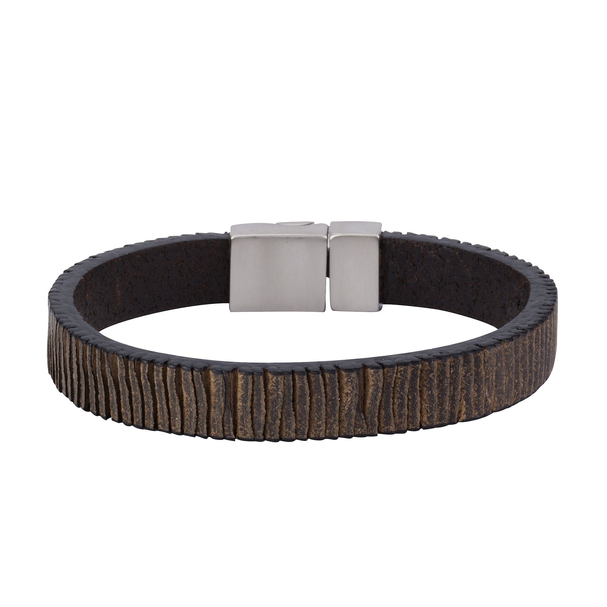 NOX Armband Leder schwarz Edelstahl, Das ideale Geschenk für Ehemann oder  Freund | Edelstahlarmbänder