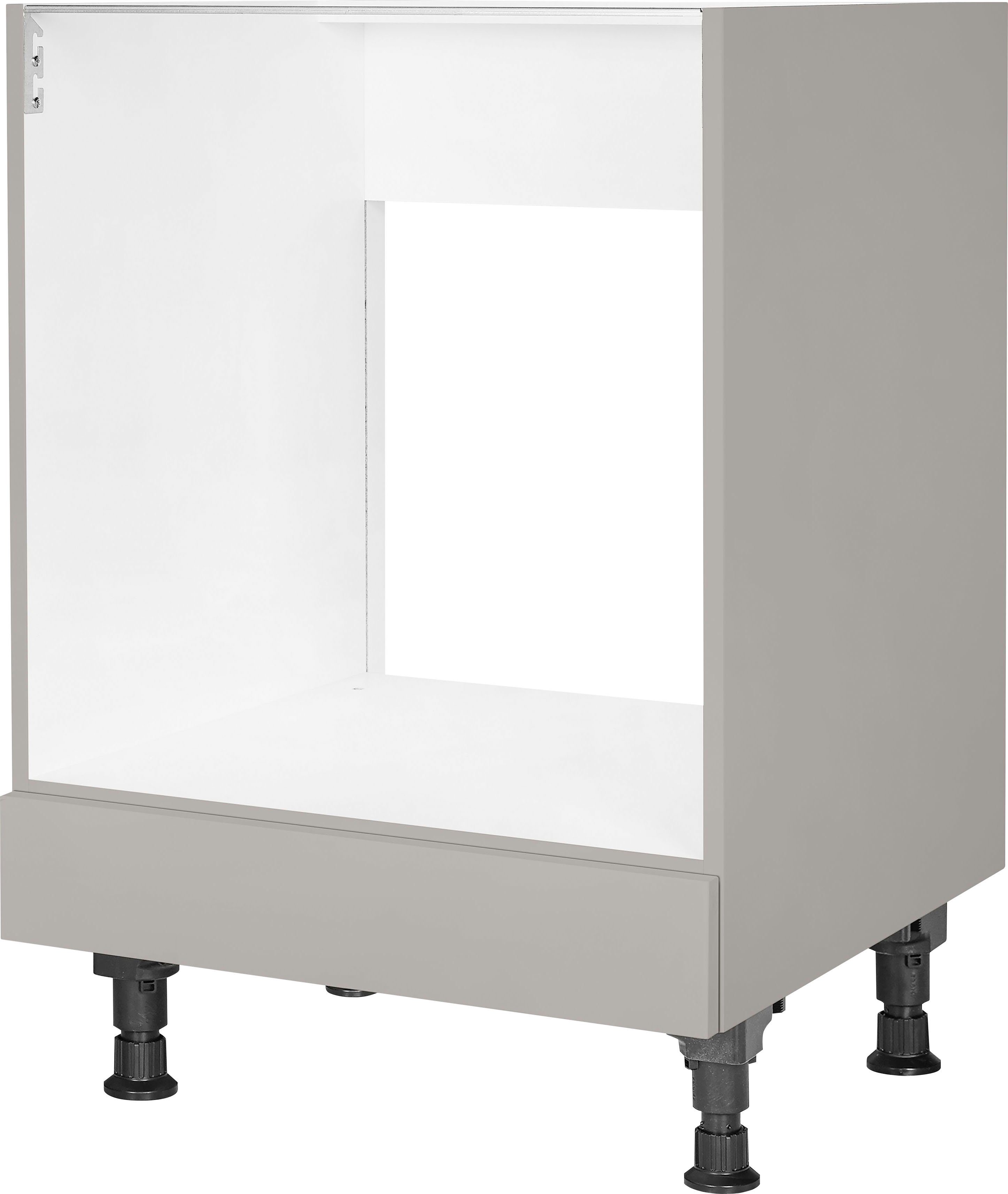 nobilia® Herdumbauschrank "Cascada", vormontiert, mit höhenverstellbaren Sockelfüßen, Breite 60 cm