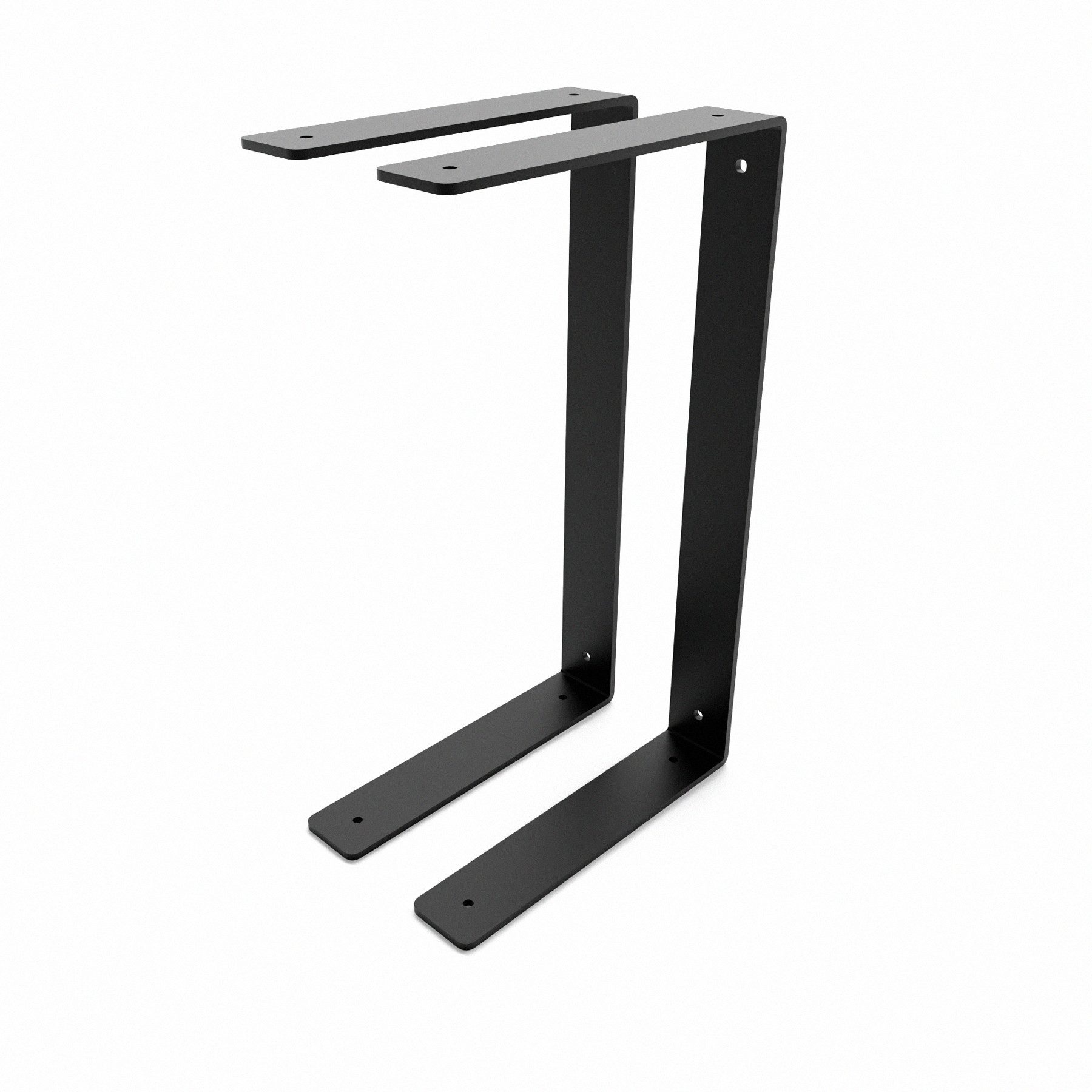 HEVVA Wandregalhalter 2x Doppelte Regalhalter - HARTENBERG - Regalwinkel, Regalträger, Set, DER PREIS GILT FÜR EIN SET AUS 2 HALTERUNGEN