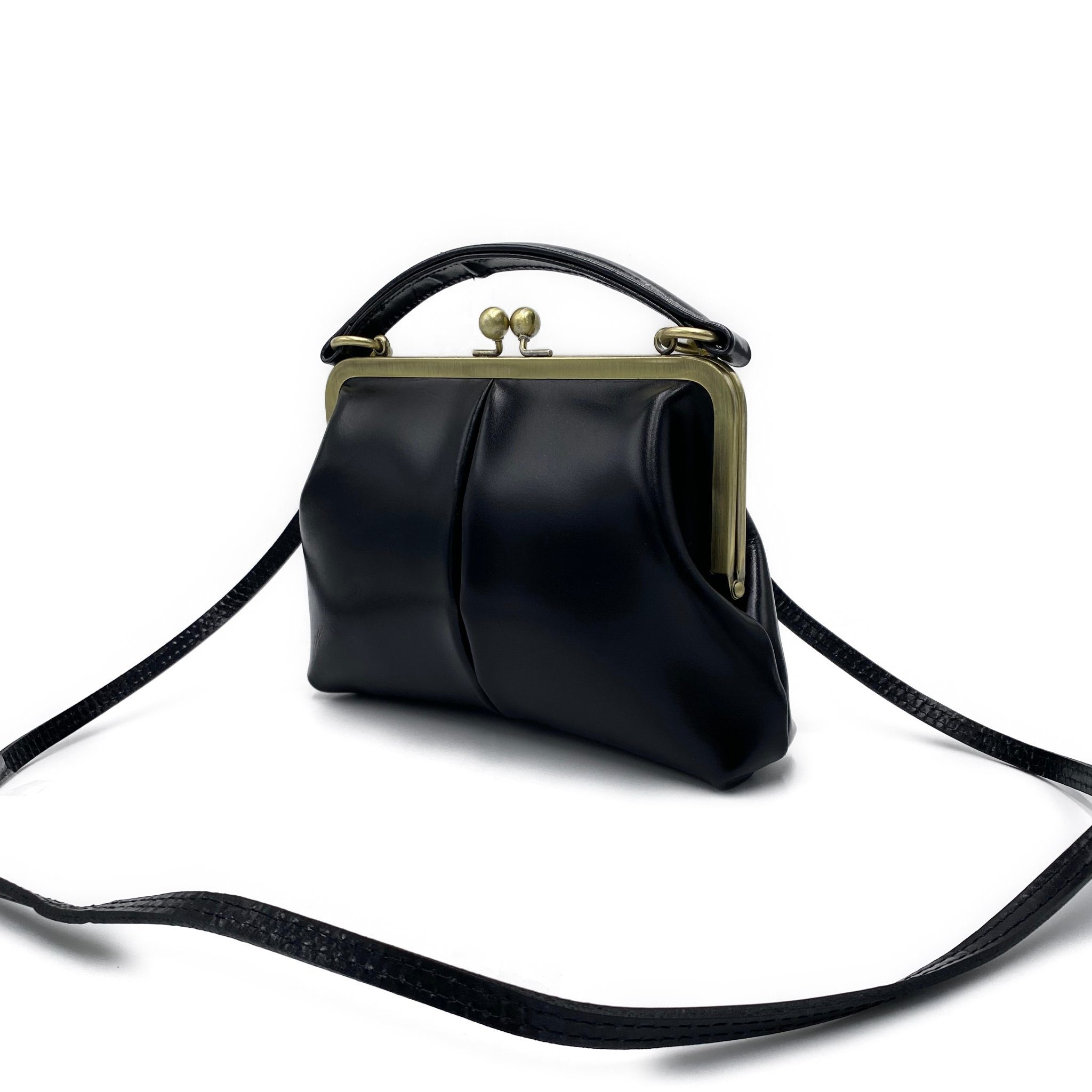 Leder Handtasche Umhängetasche und vom Echtes Taschenkinder Rind Schwarz, Handtasche Leder Vintage Olive in Kleine -
