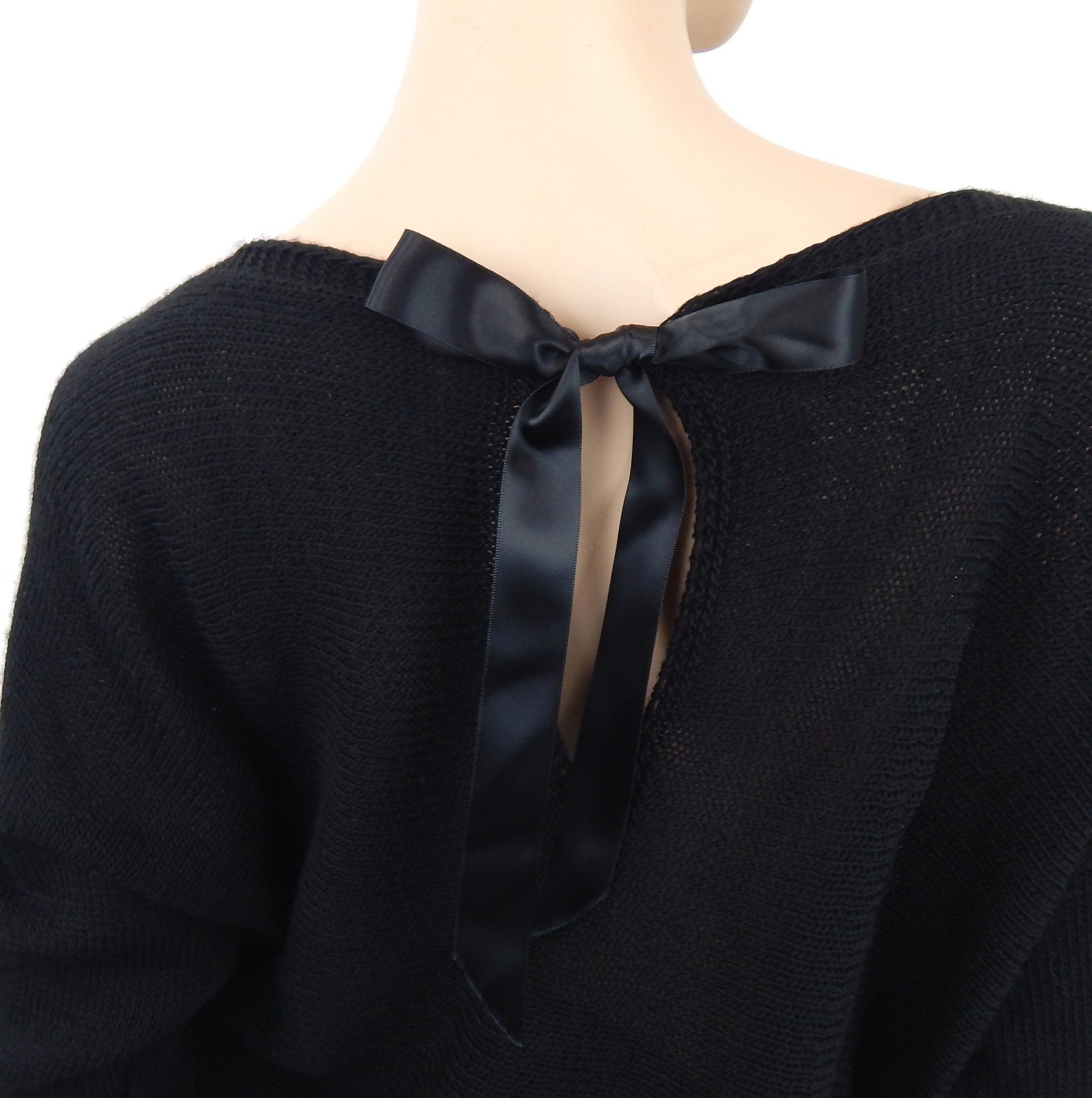 Ella Jonte Strickpullover mit Glitzer & Satinschleife – Leichter Lurex Pull günstig online kaufen