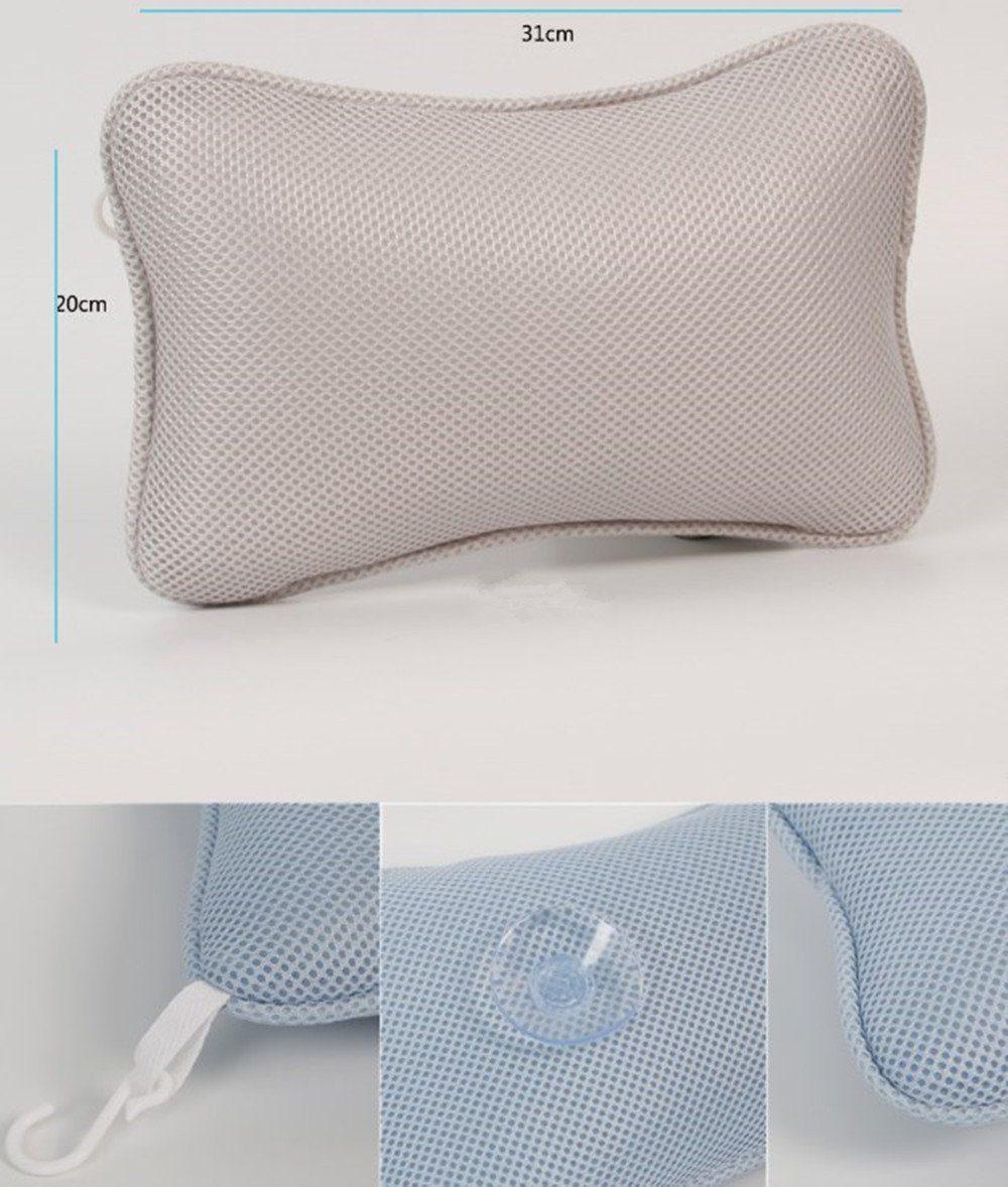 XDeer Nackenstützkissen Badewannenkissen mit Saugnäpfen,Badewannenkissen Na günstig online kaufen