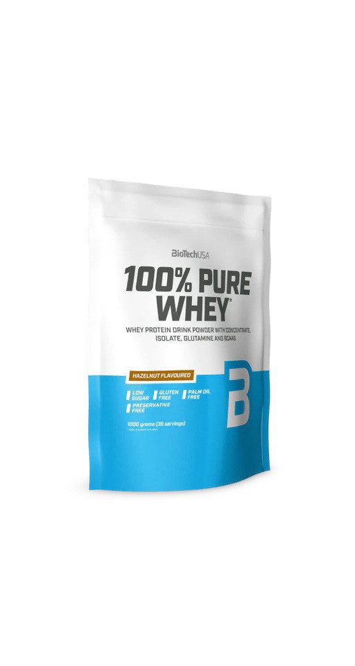 Biotech USA BioTech 100 Pure Whey 1000g - Hazelnut Pulver, 1000 g, Pulver