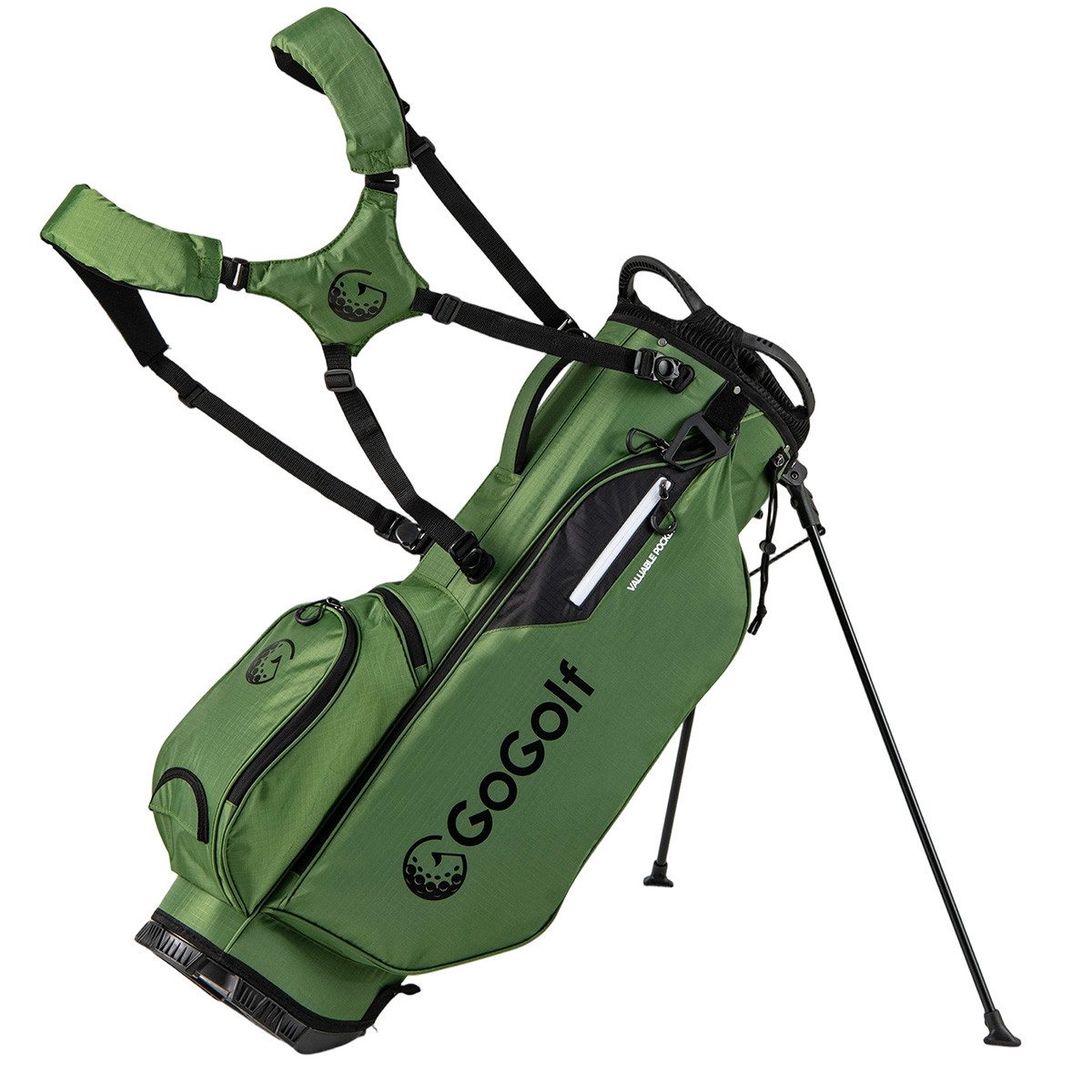 COSTWAY Golfballtasche, leichtes Golftasche mit Ständer