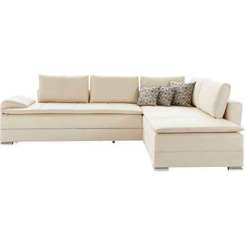 INOSIGN Ecksofa Night & Day L-Form, mit Bettfunktion 180 cm, Dauerschlaffunktion