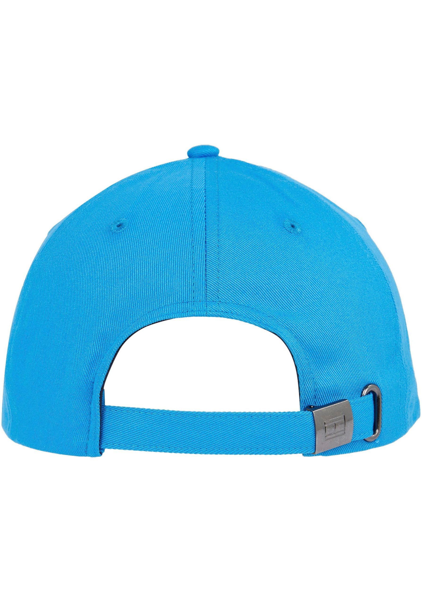 TH Tommy CAP Logo-Branding Blue Baseball Cap Cap FLAG aufgesticktem Shocking Hilfiger mit