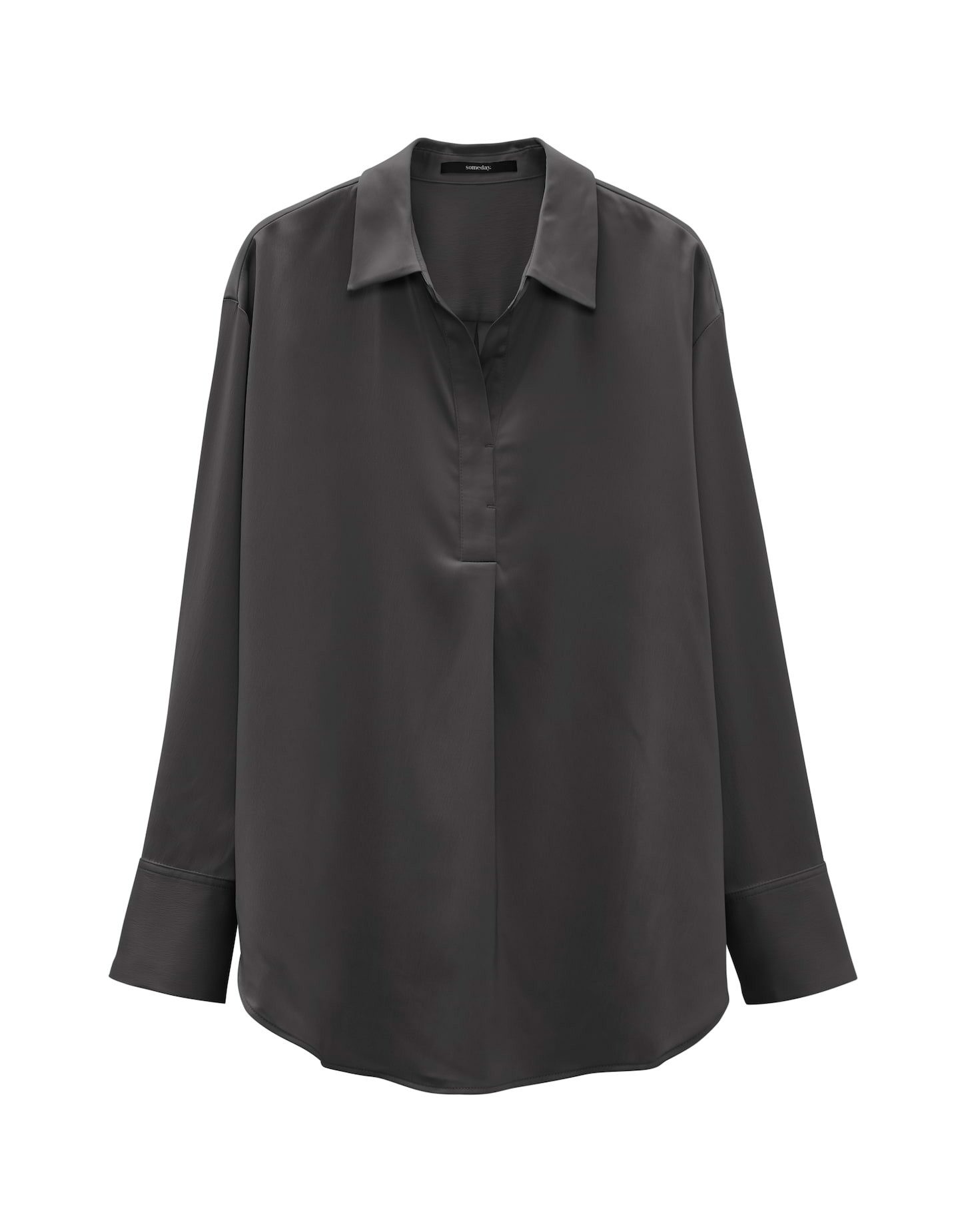 someday Satinbluse Satinbluse ZANZA Loose im Oversize Stil günstig online kaufen