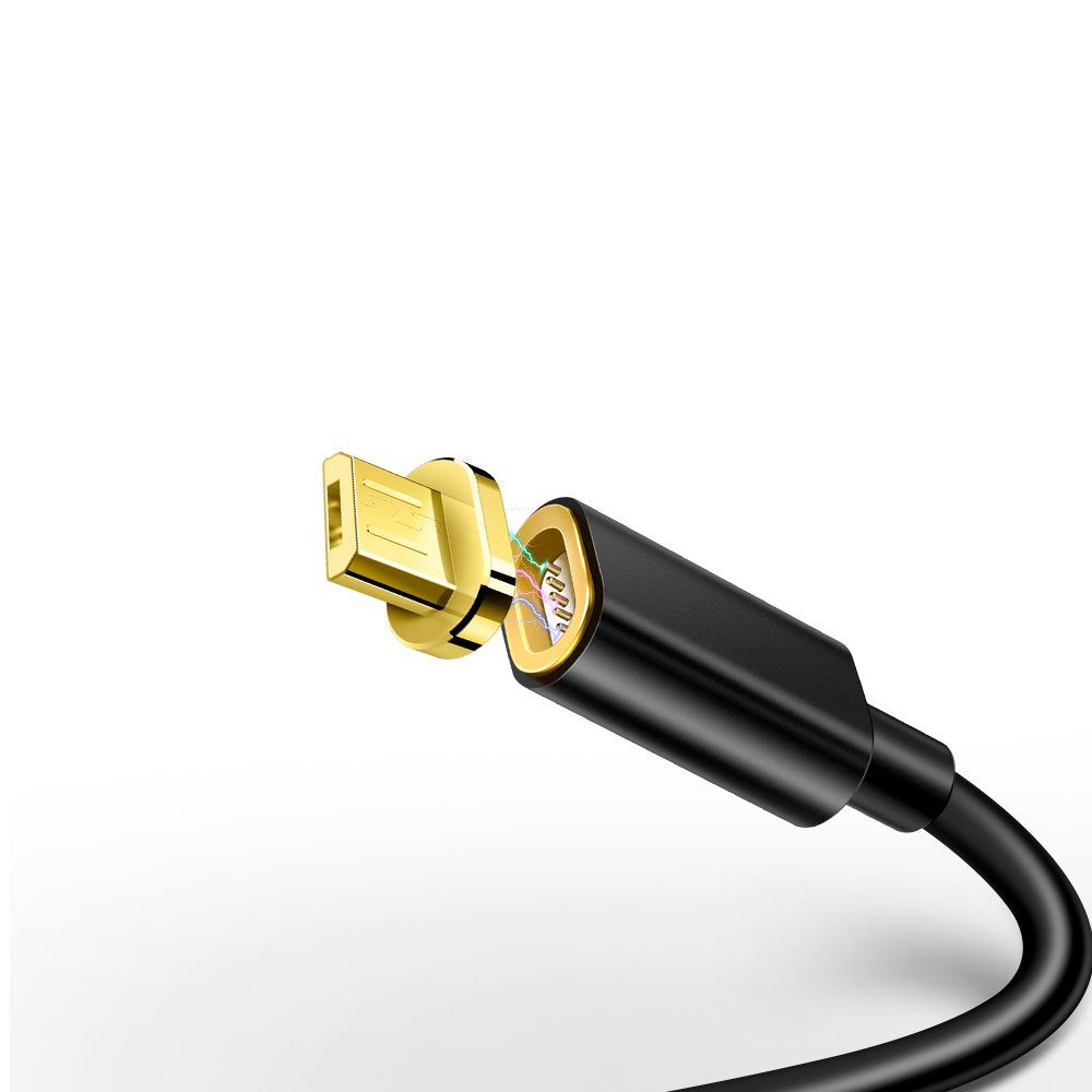 COFI 1453 Magnet Kabel 2,4A Micro-USB Ladekabel Magnetisch Stecker Android  USB-Kabel