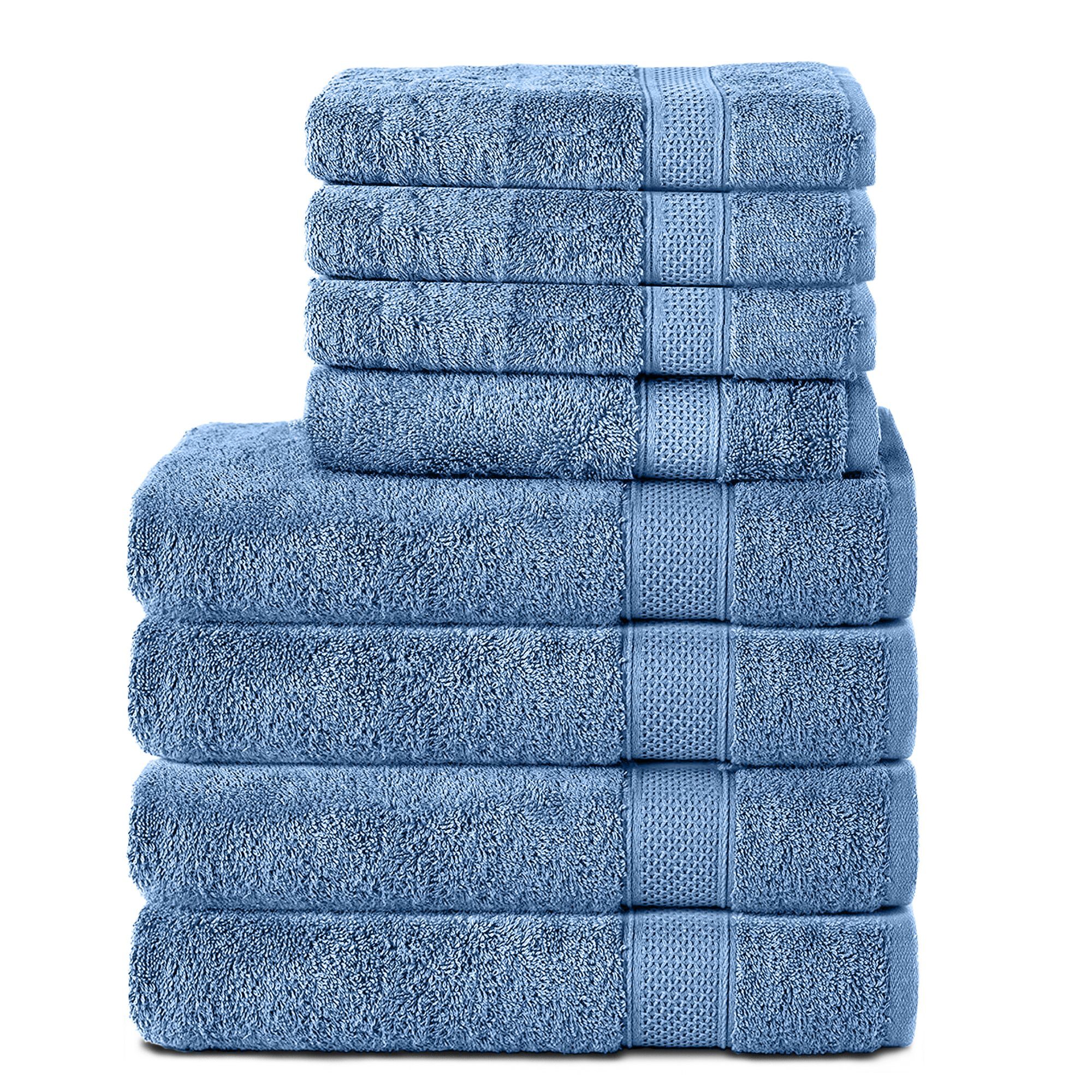 Komfortec Handtuch Set aus 100% Baumwolle, 4 Полотенца 50x100 cm und 4 Банные полотенца 70x140 cm, Frottee (Packung, 8-St), Duschtücher & Badehandtuch, Weich, Towel, Groß