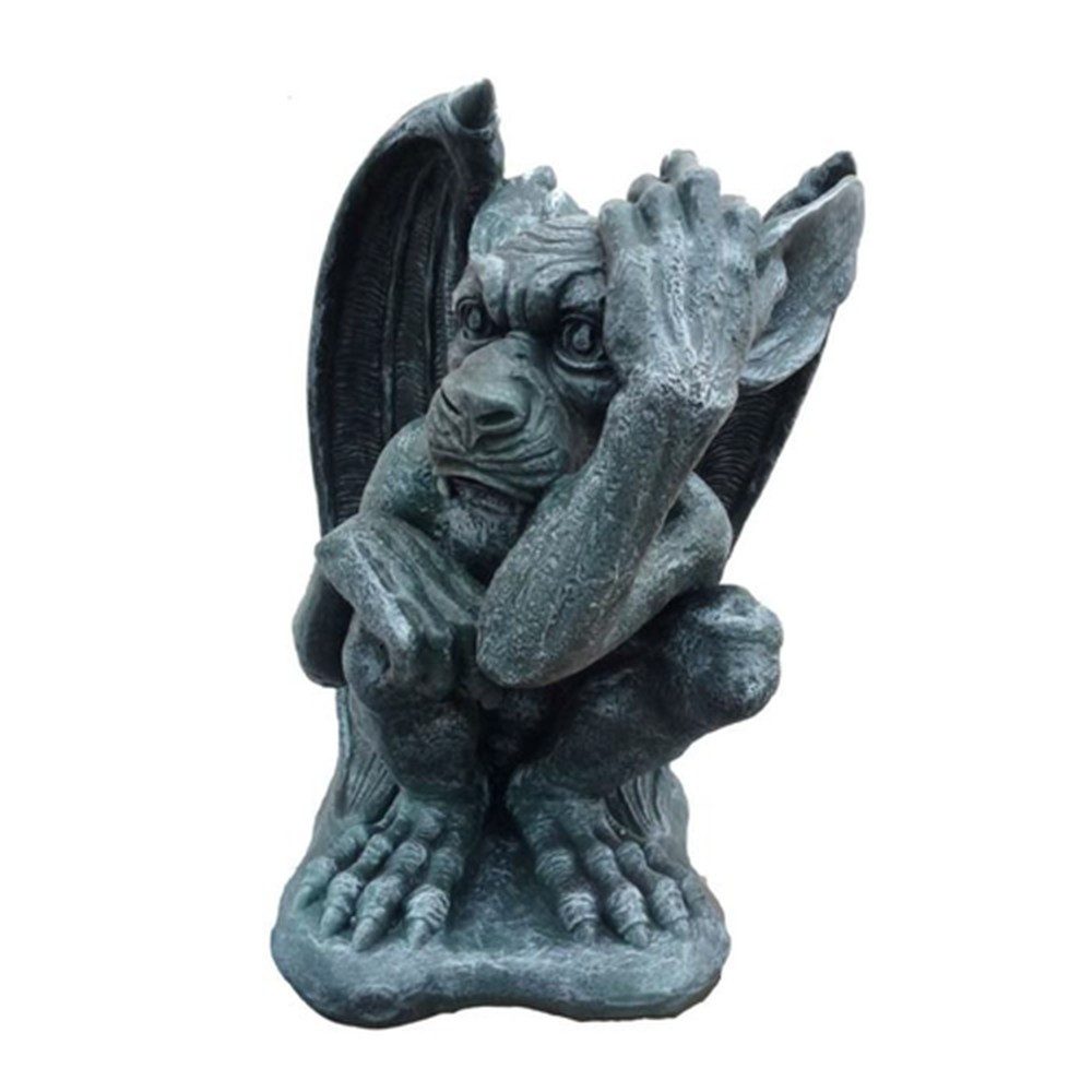 JVmoebel Skulptur Deko Figur aus Polyresin in Antik-Optik (SKULPTUR MATERIAL: ACRYL 38 CM HÖHE), Made in Europa