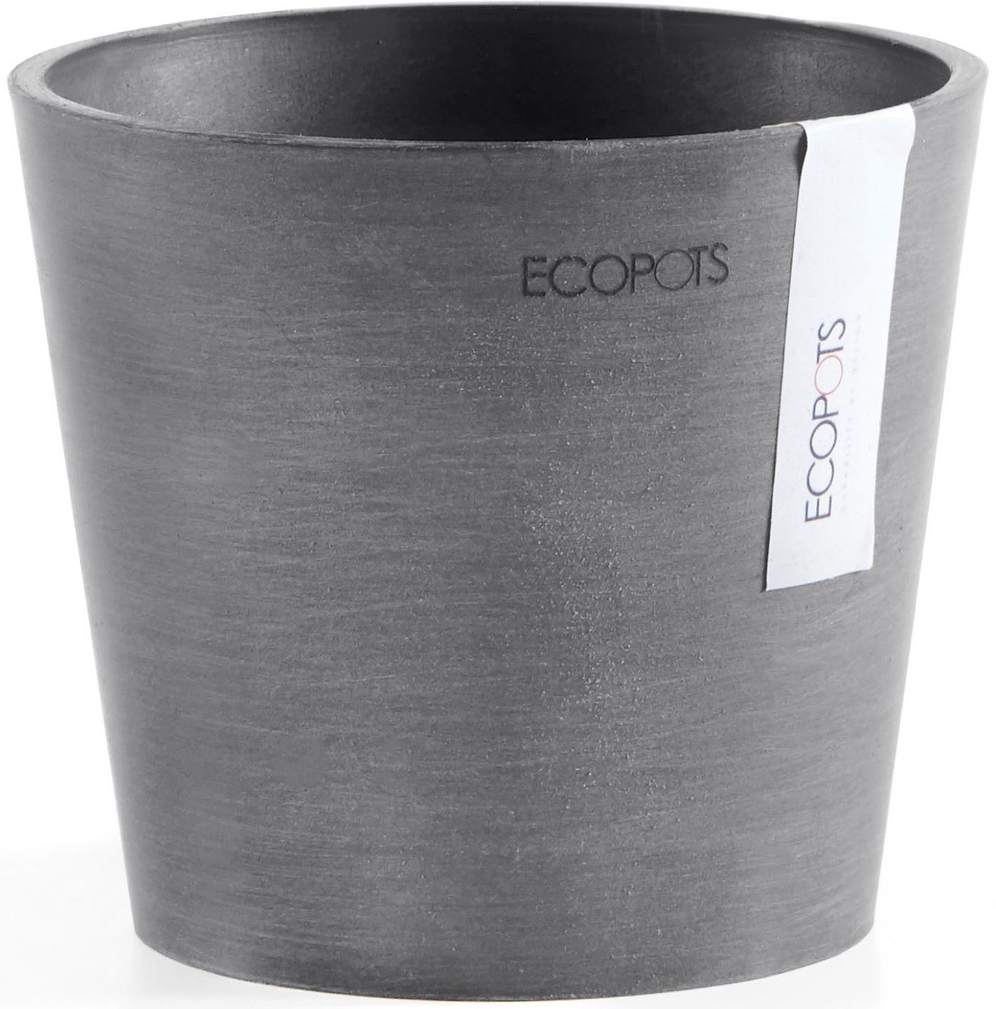ECOPOTS Blumentopf AMSTERDAM Mini Grey, BxTxH: 13x13x11,4 cm