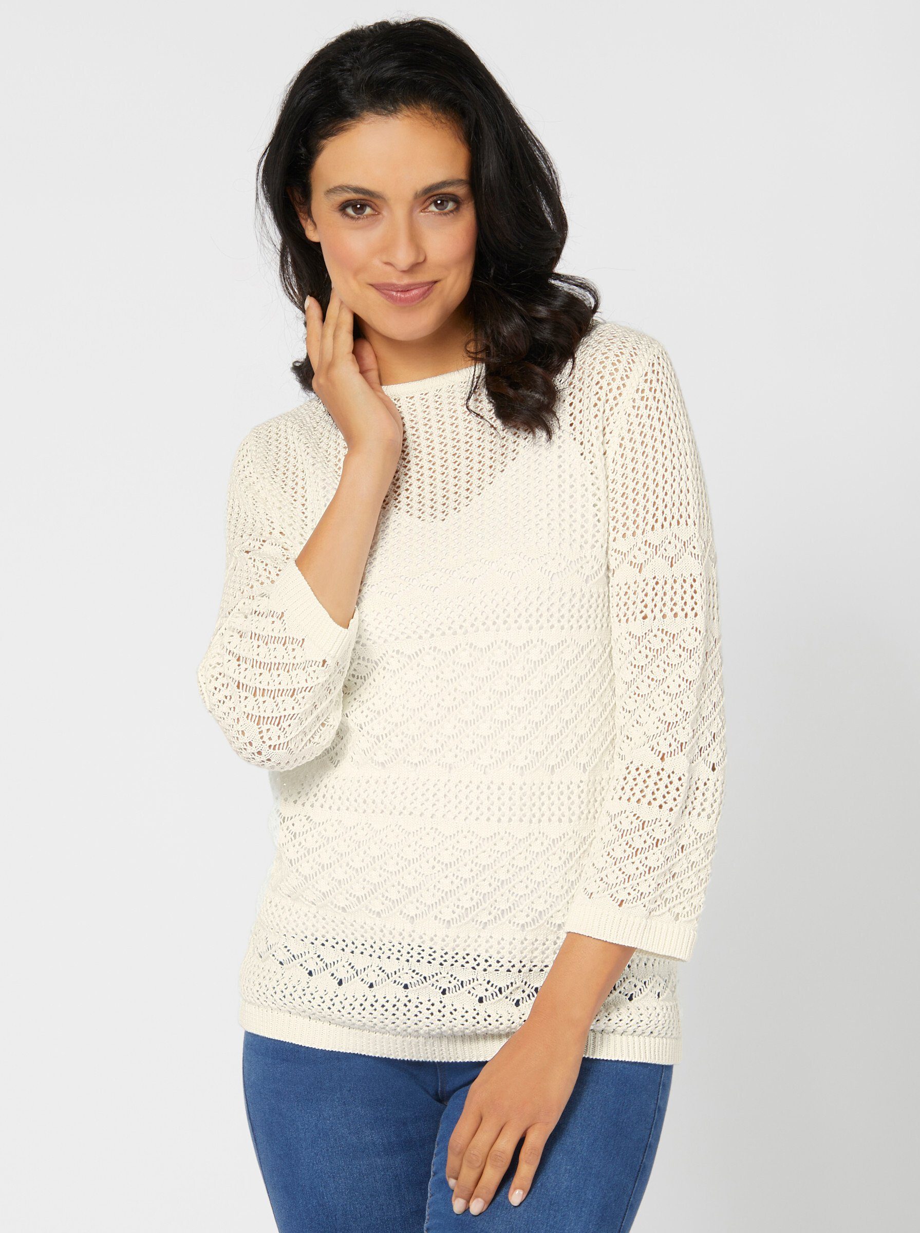 Strickpullover Ajour-Pullover