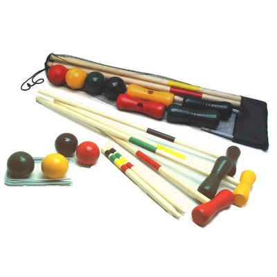 Bartl Spielzeug-Gartenset Croquet-Spiel aus Holz für 4 Spieler