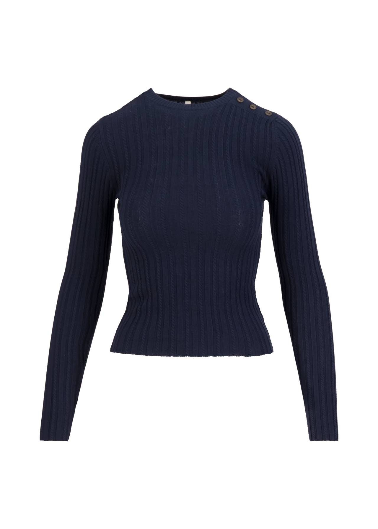 Blutsgeschwister Strickpullover - Weicher Rippstrickpullover mit Rundhals für Damen