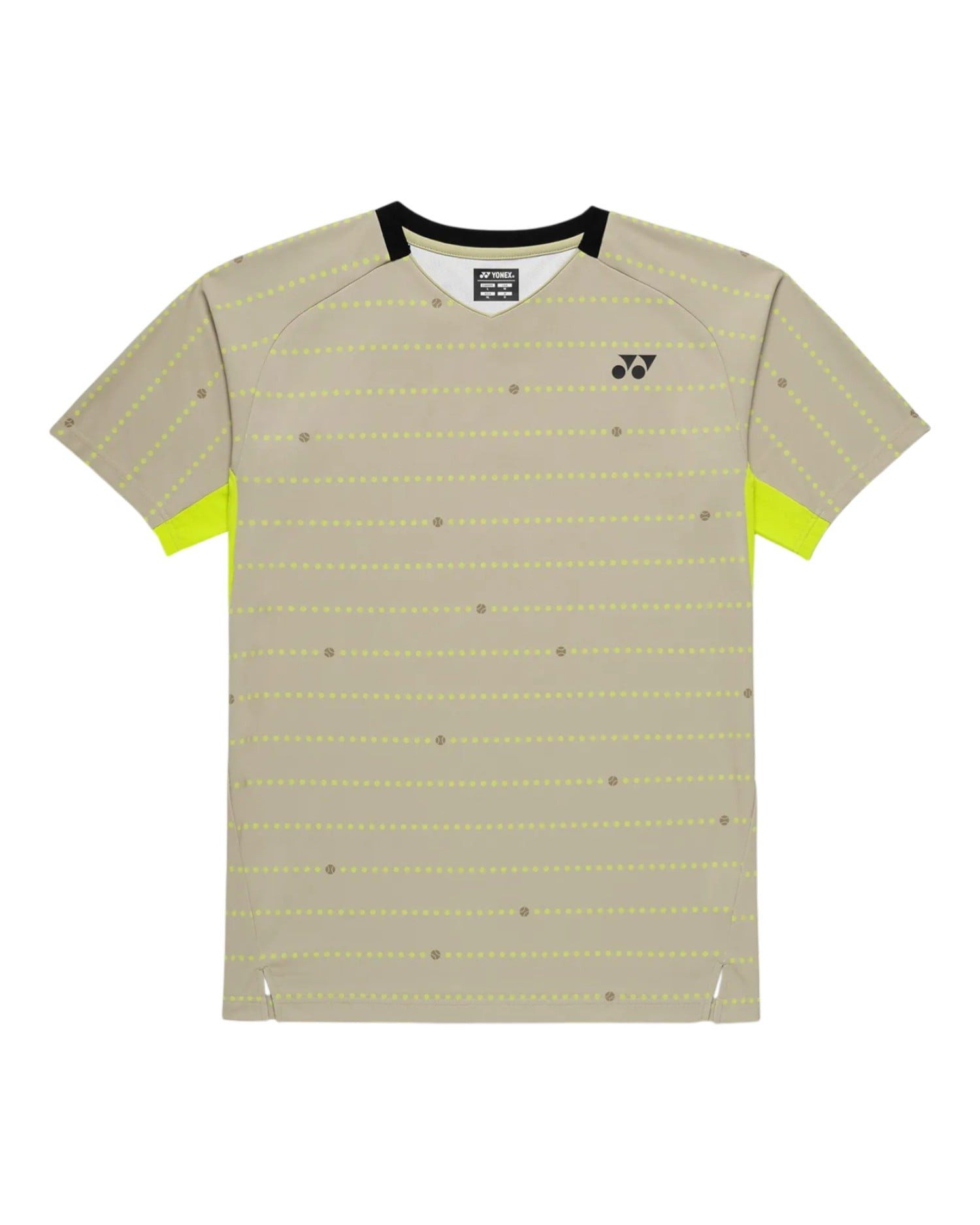 Yonex T-Shirt Crew Neck Tennis Year Round (100% Polyester) 2026 khaki Herren