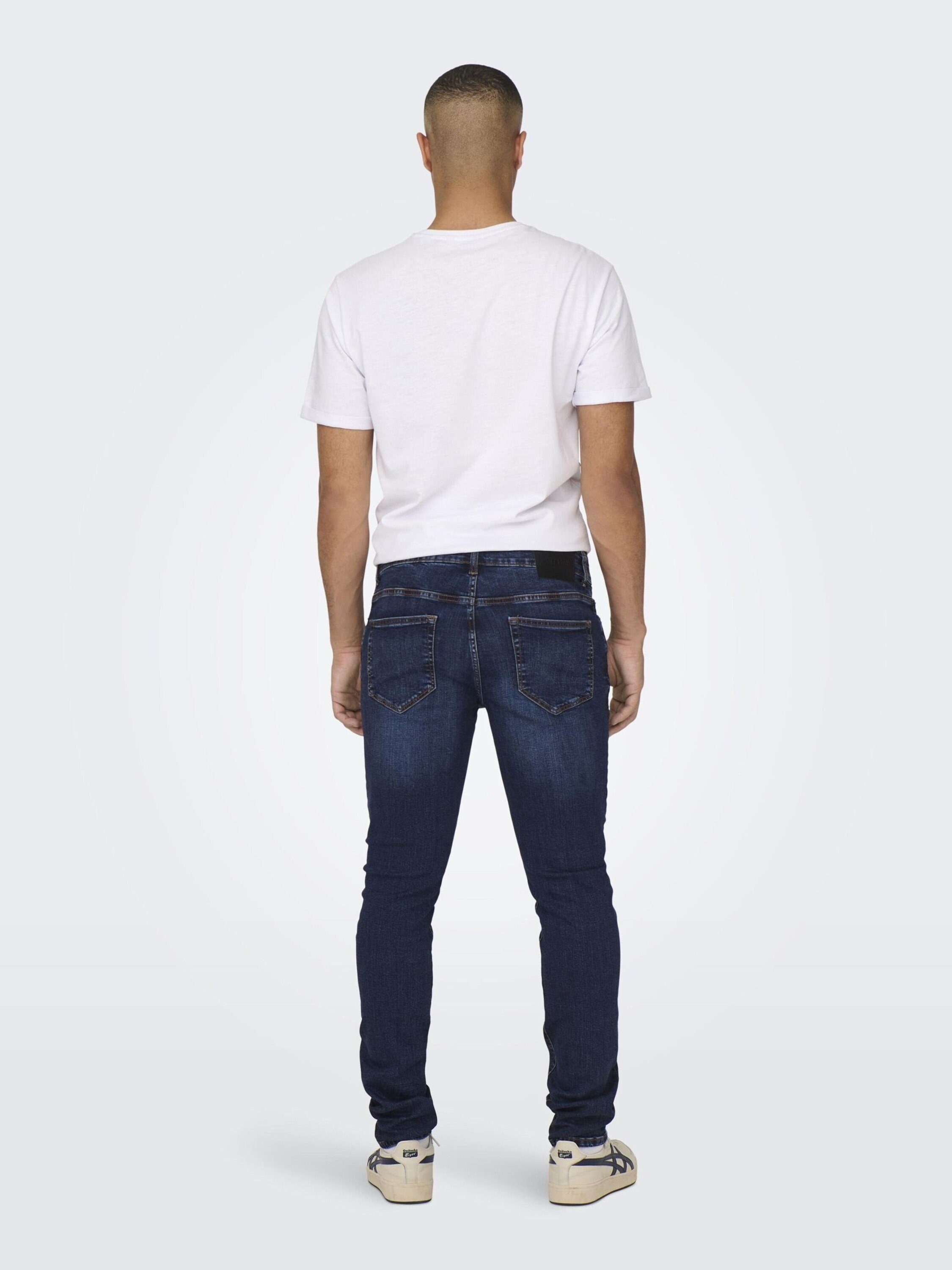 Only & Sons Herren Jeans ONSLOOM SLIM 6749 - Slim Fit - Blau - Dark Blue De günstig online kaufen
