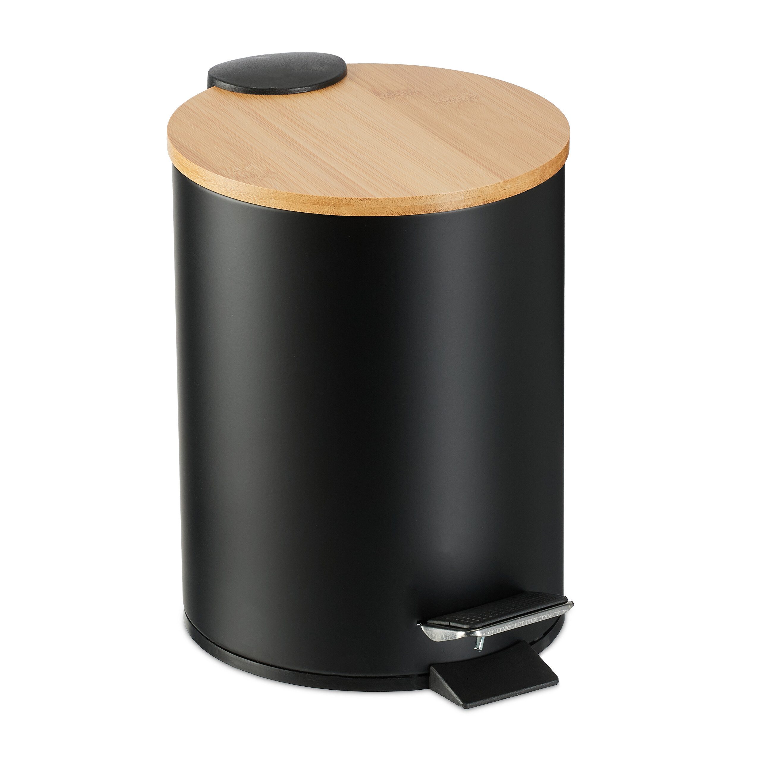 relaxdays Kosmetikeimer 3 Liter, schwarz