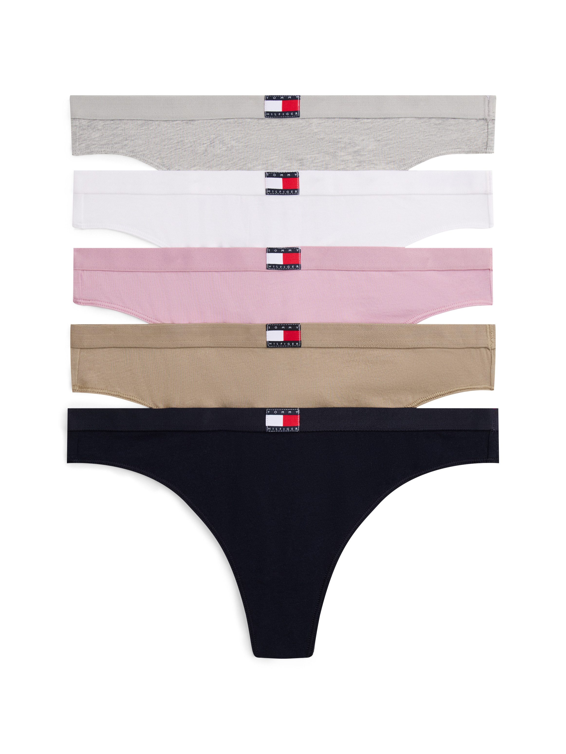 Tommy Hilfiger Underwear Tanga 5 PACK FLAG THONG (Packung, 5-St., 5er) mit günstig online kaufen