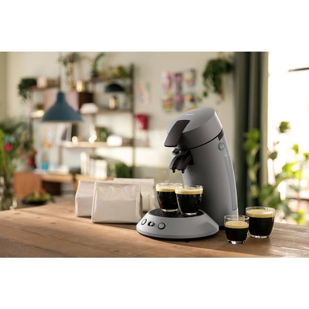 Philips Kaffeepadmaschine Kaffee Boost mit und Crema Plus Kaffeestärkewahl