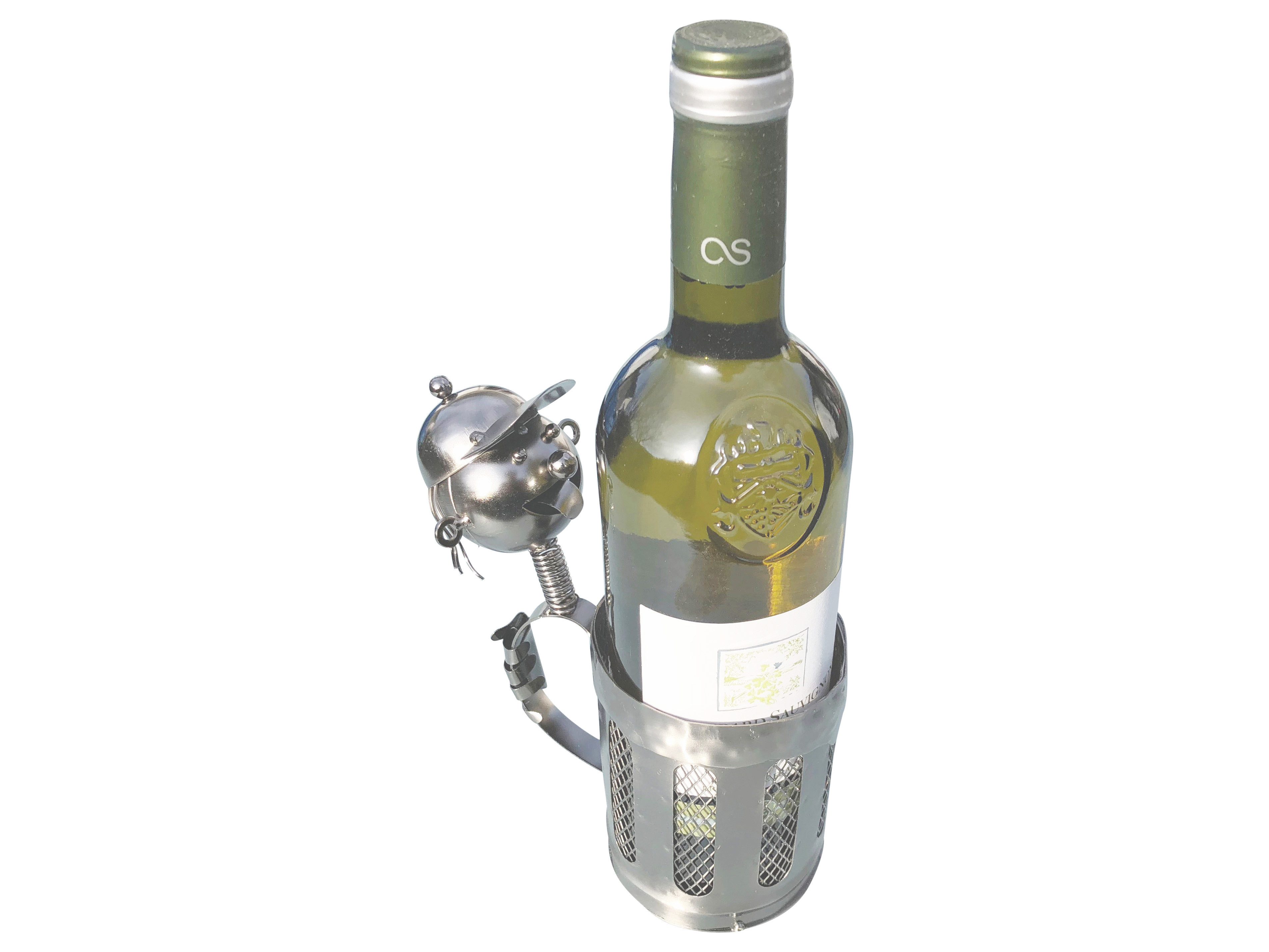 eXODA Weinflaschenhalter Wackelkopf aus Metall, (1x günstig online kaufen