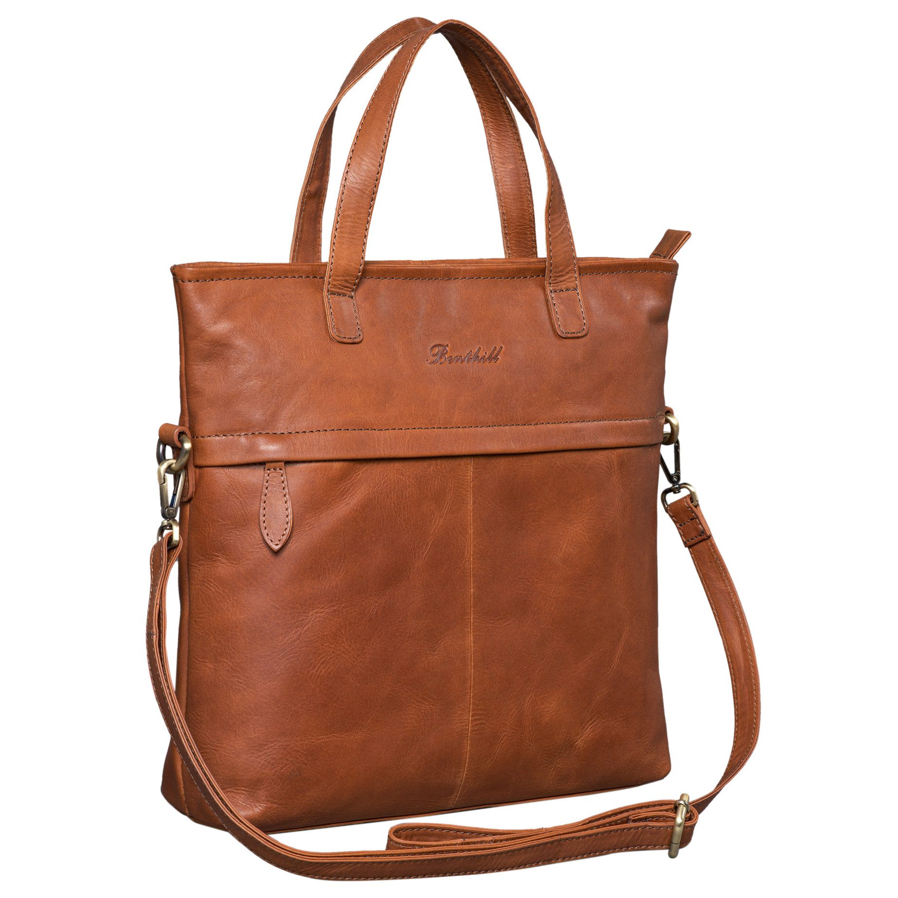 Shopper Damen Echt Leder Umhängetasche Große Schultertasche Vintage Handtasche