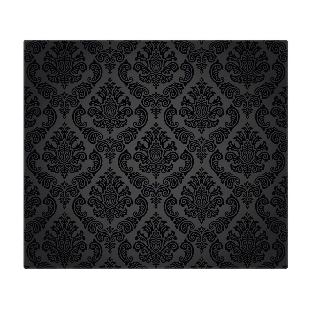 banjado Herd-Abdeckplatte Glas Black Deluxe, (gehärtet, 1 tlg., inkl. selbstklebende Gummifüßchen)