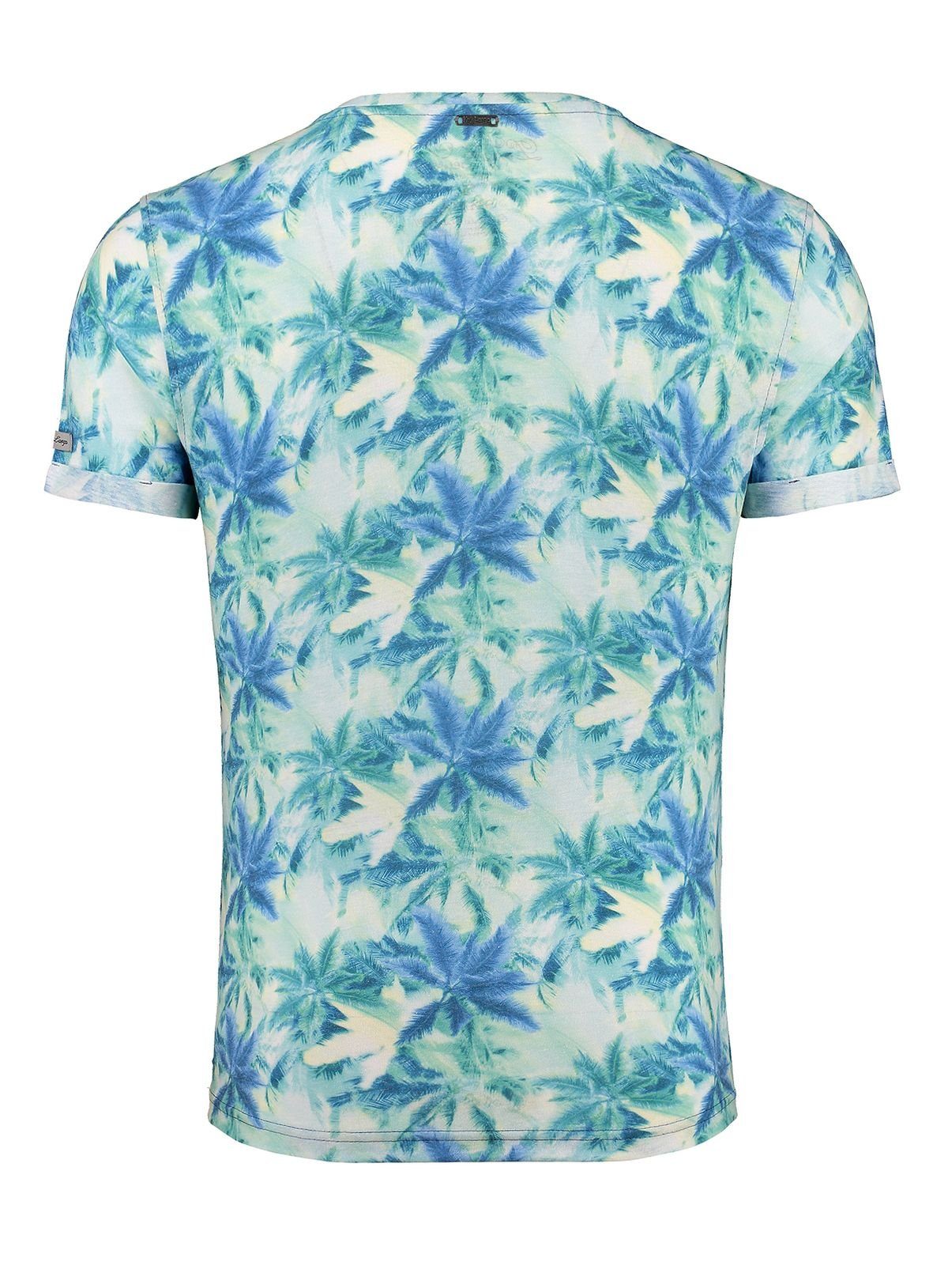 Key Largo T-Shirt Florida Hawaii Look Palmennmuster MT00403 Rundhals-Auschn günstig online kaufen