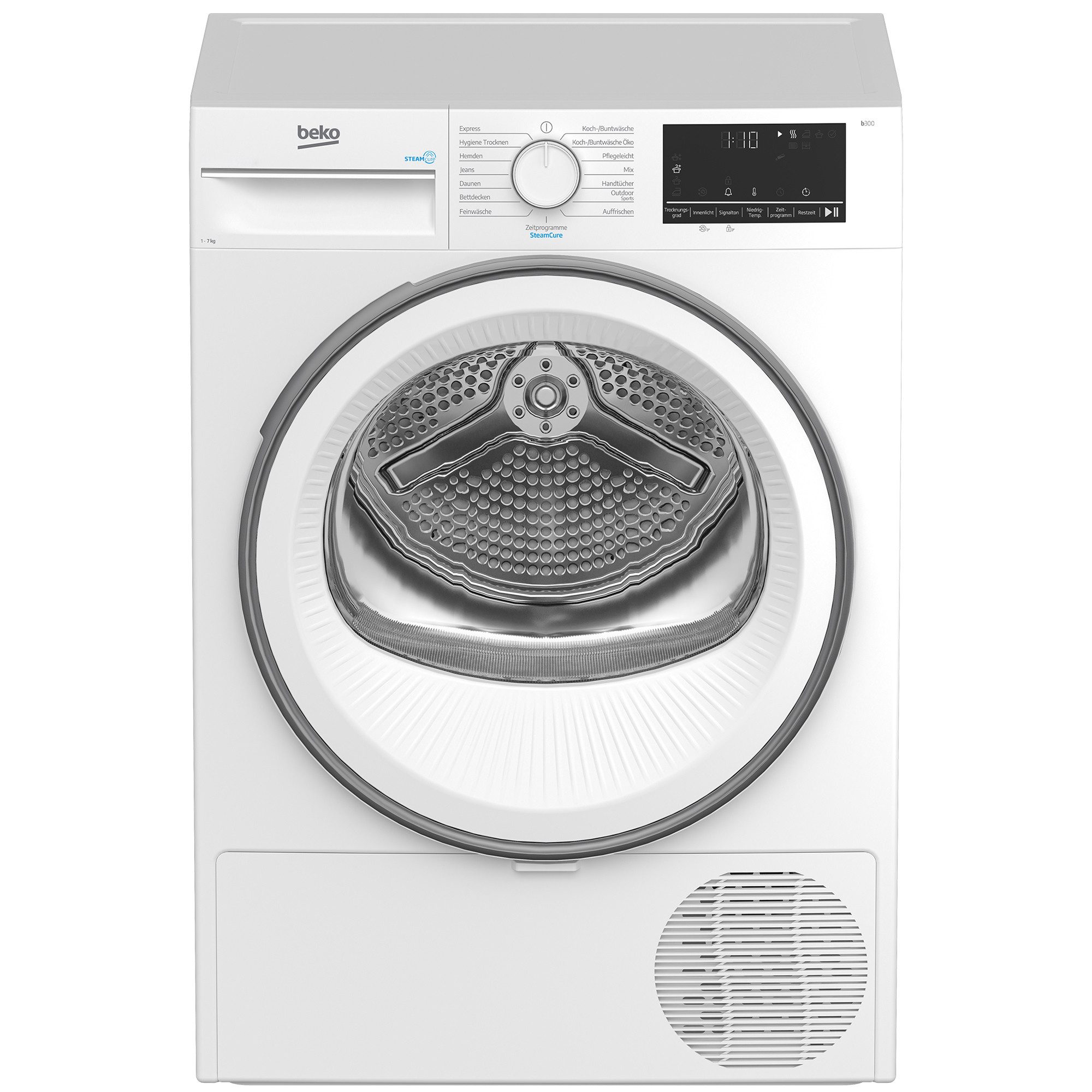 BEKO Wärmepumpentrockner B3T41239A, Dampffunktion, Aquawave-Schontrommel, Kindersicherung – Bild 2 von 5