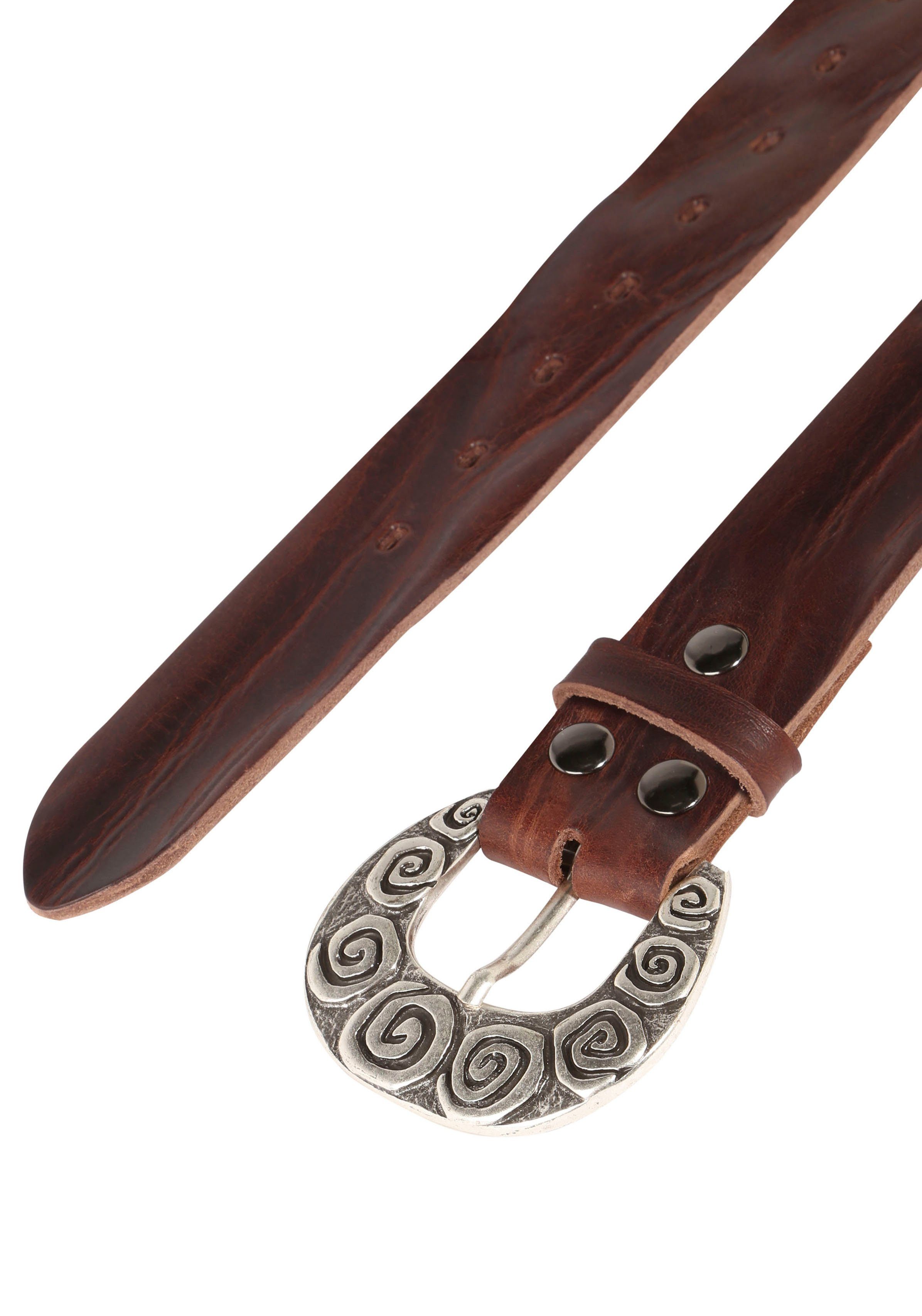 Rettungsring Gürtel Ledergürtel mit austauschbarer Schließe »Dorn Kringel« günstig online kaufen