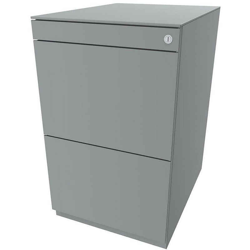 Bisley Rollcontainer, B: 420 mm x T: 565 mm x H: 704 mm silber