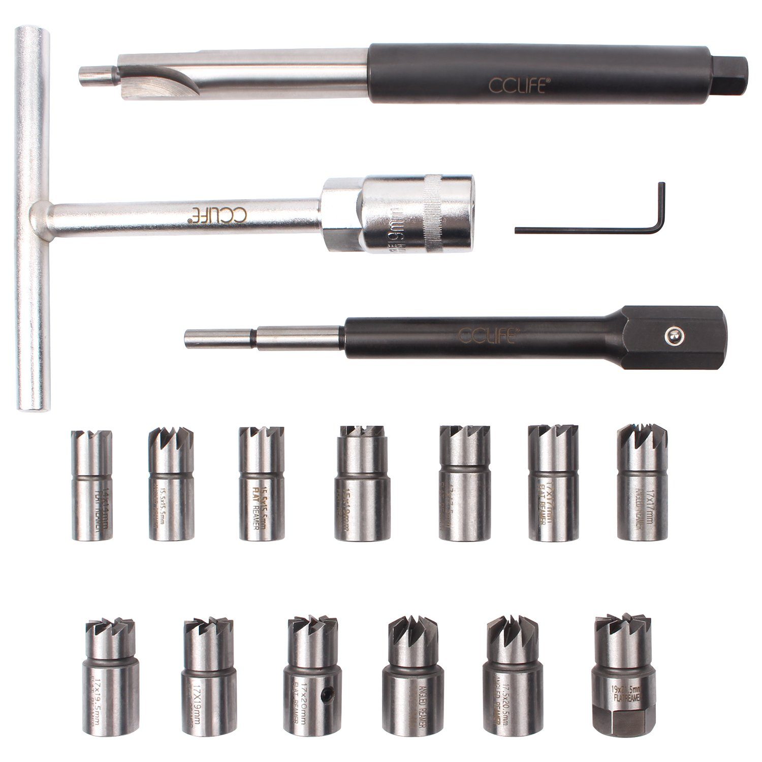 CCLIFE Demontagewerkzeug 17tlg Diesel Injektor Fräser Dichtsitzfräser Inspr günstig online kaufen