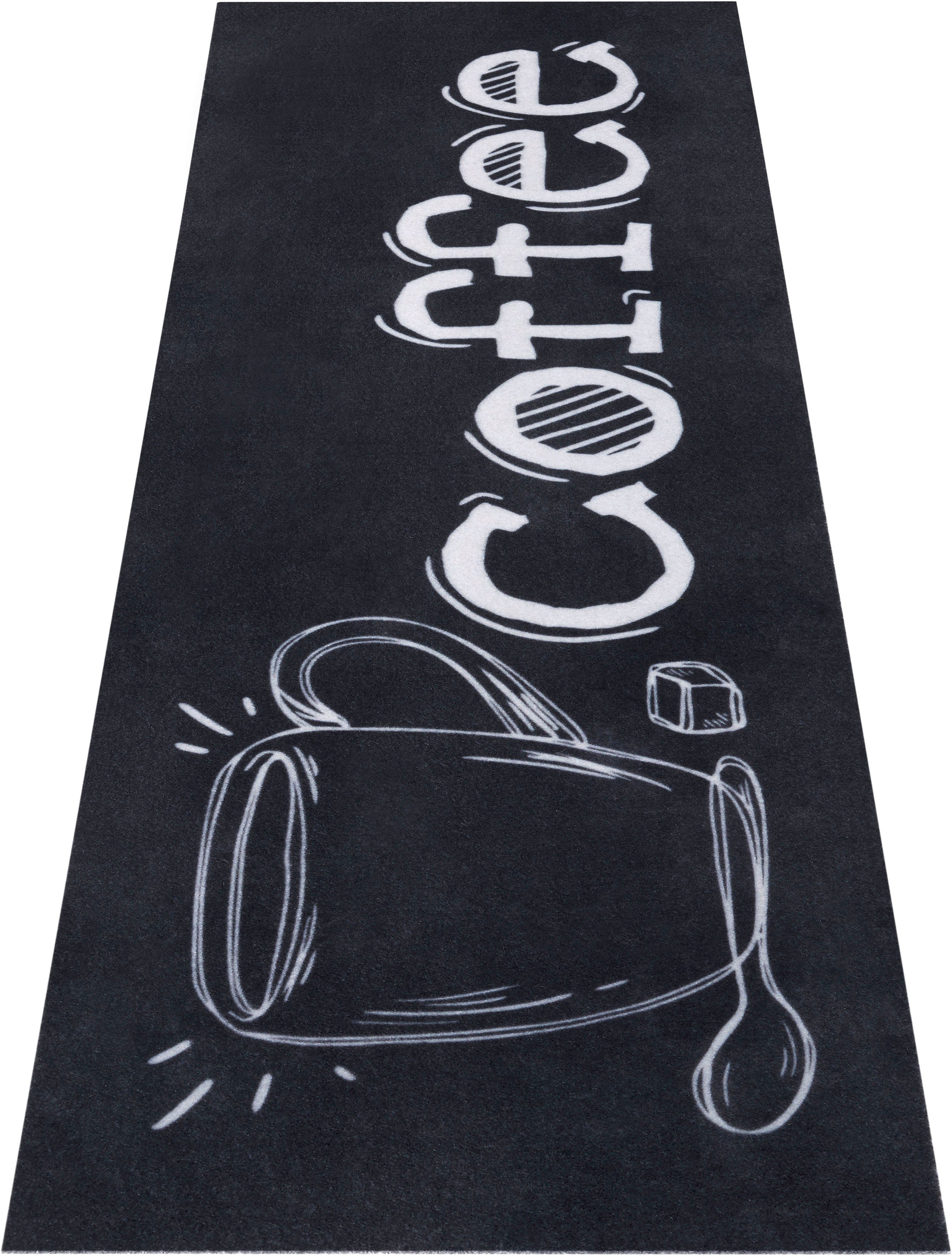 HANSE Home Küchenläufer Cup Of Coffee, rechteckig, Höhe: 3 mm, Läufer, Rutschfest, Küchenteppich, Küche, Teppich, Pflegeleicht – Bild 5 von 5
