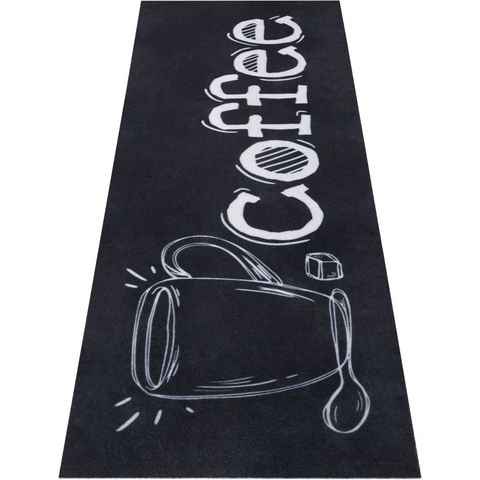 Küchenläufer Cup Of Coffee, HANSE Home, rechteckig, Höhe: 3 mm, Läufer, Rutschfest, Küchenteppich, Küche, Teppich, Pflegeleicht