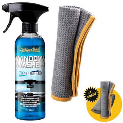ShinyChiefs WINDOW WASHER GLASREINIGER 500ML + WAFFLE TOWEL SET Glasreiniger