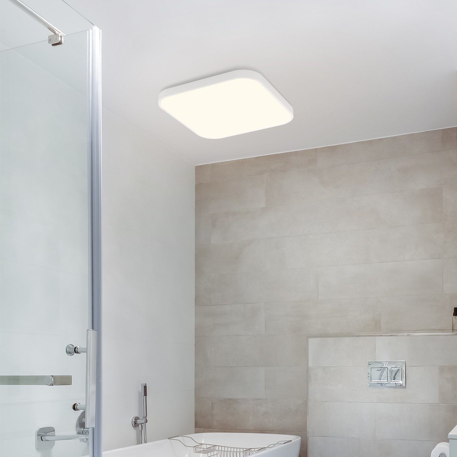 Nettlife LED Panel Deckenleuchte Badezimmer Weiß günstig online kaufen