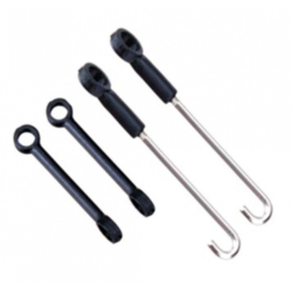Amewi Modellbausatz Anlenkstangen Set AFX4 - robust - langlebig- metallic/schwarz