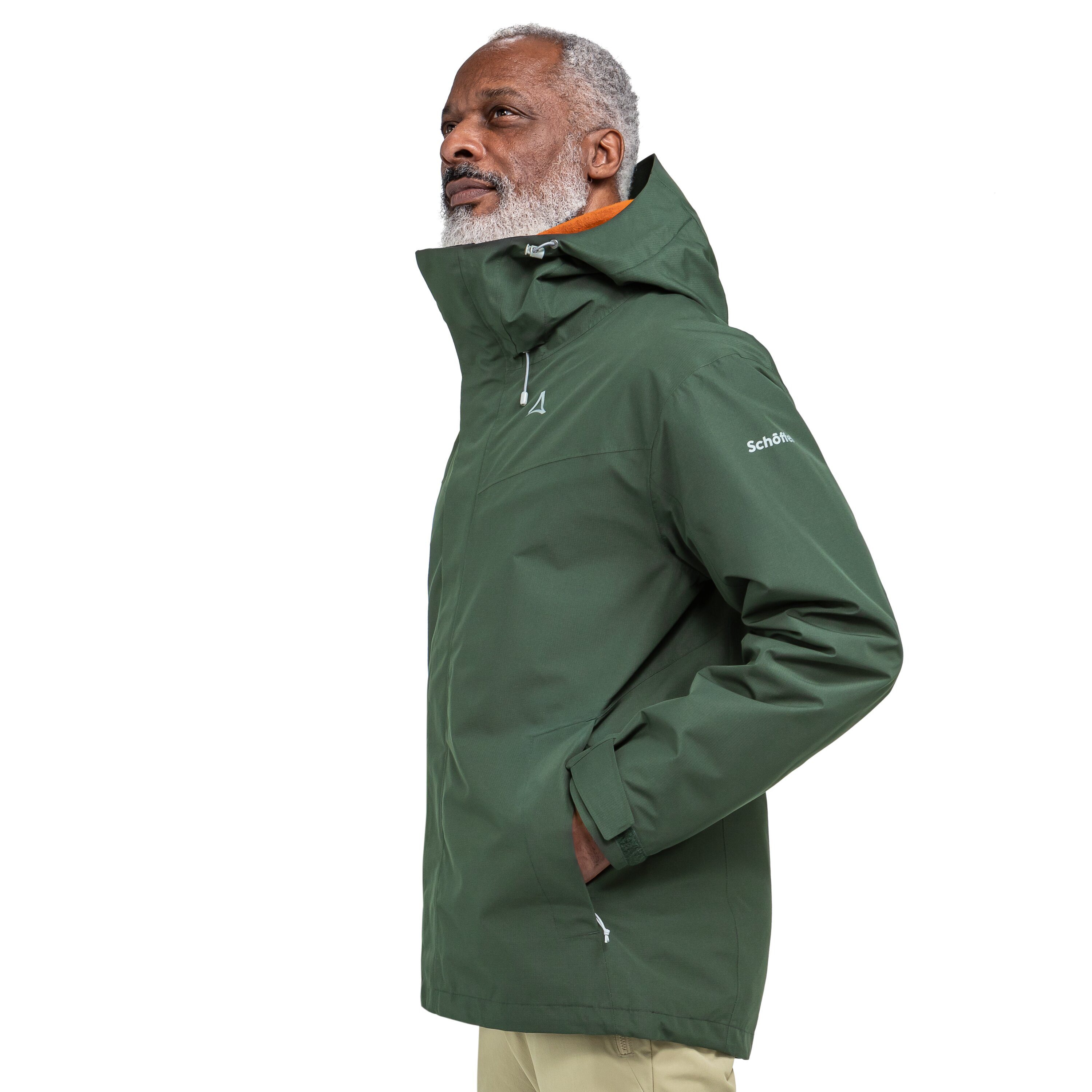 Schöffel 3-in-1-Funktionsjacke 3in1 Jacket Style Okere MNS (2-St) Wasserdicht, winddicht, atmungsaktiv Übergangsjacke