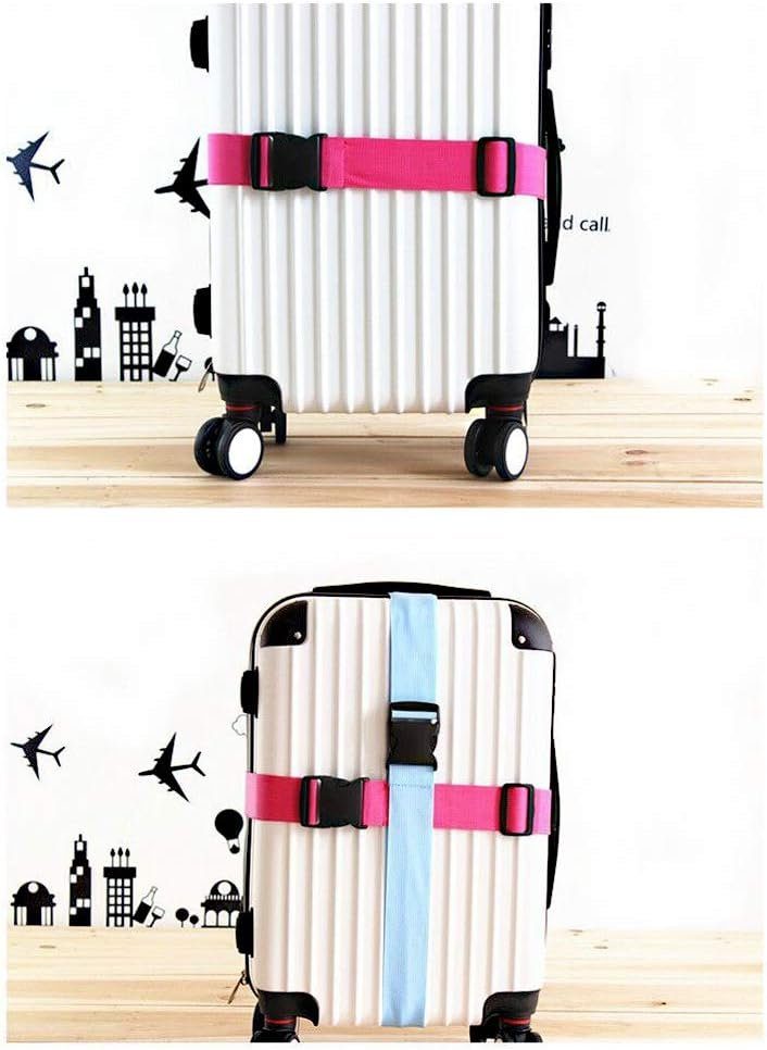 Koffer Houhence kofferbänder auffällig, Einstellbare Gepäckgurt Koffergurt Travel, Set