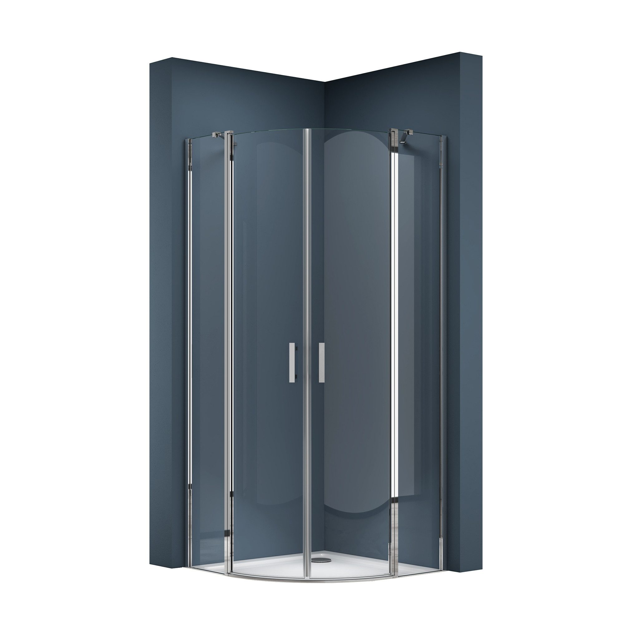 doporro Eckdusche Duschkabine Viertelkreis 6mm ESG-Sicherheitsglas günstig online kaufen