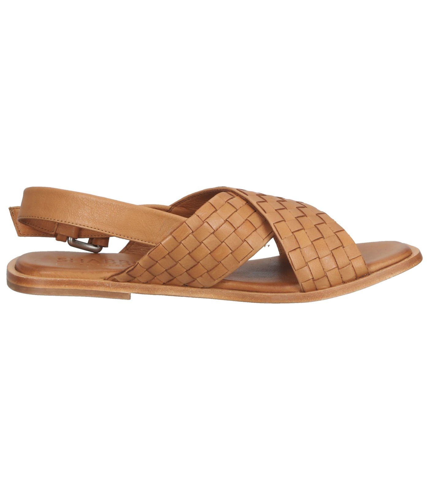 Nappaleder Riemchensandalette Shabbies Sandalen Cognac Amsterdam