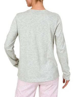 Normann Relaxanzug Damen Shirt Top langarm, unifarben, Mix & Match -191 219 902