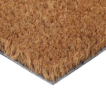 Fußmatte Fußmatte Natur 45x75 cm Kokosfaser Getuftet Abtreter, vidaXL, Rechteck, Höhe: 0 mm
