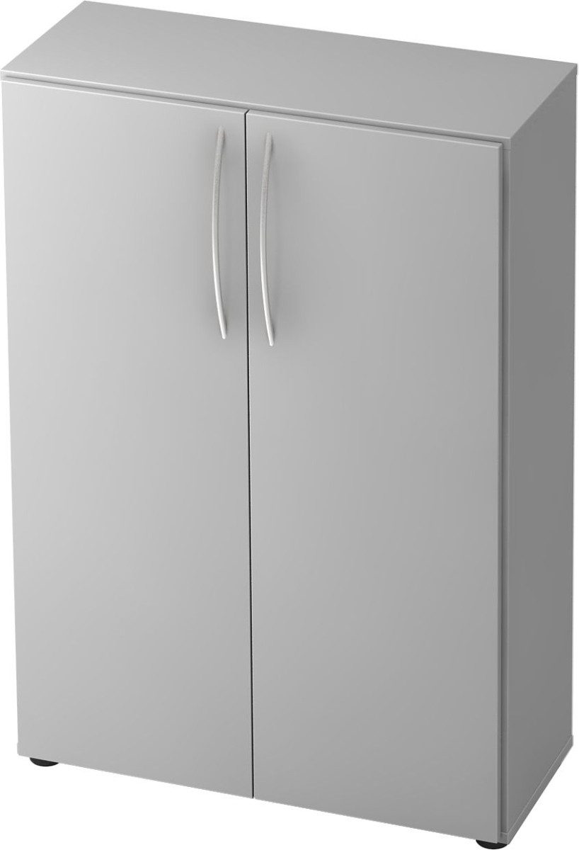 HAMMERBACHER Aktenschrank Schrank Basic 3OH BxTxH 80x33x114,4cm Griff BM Grau