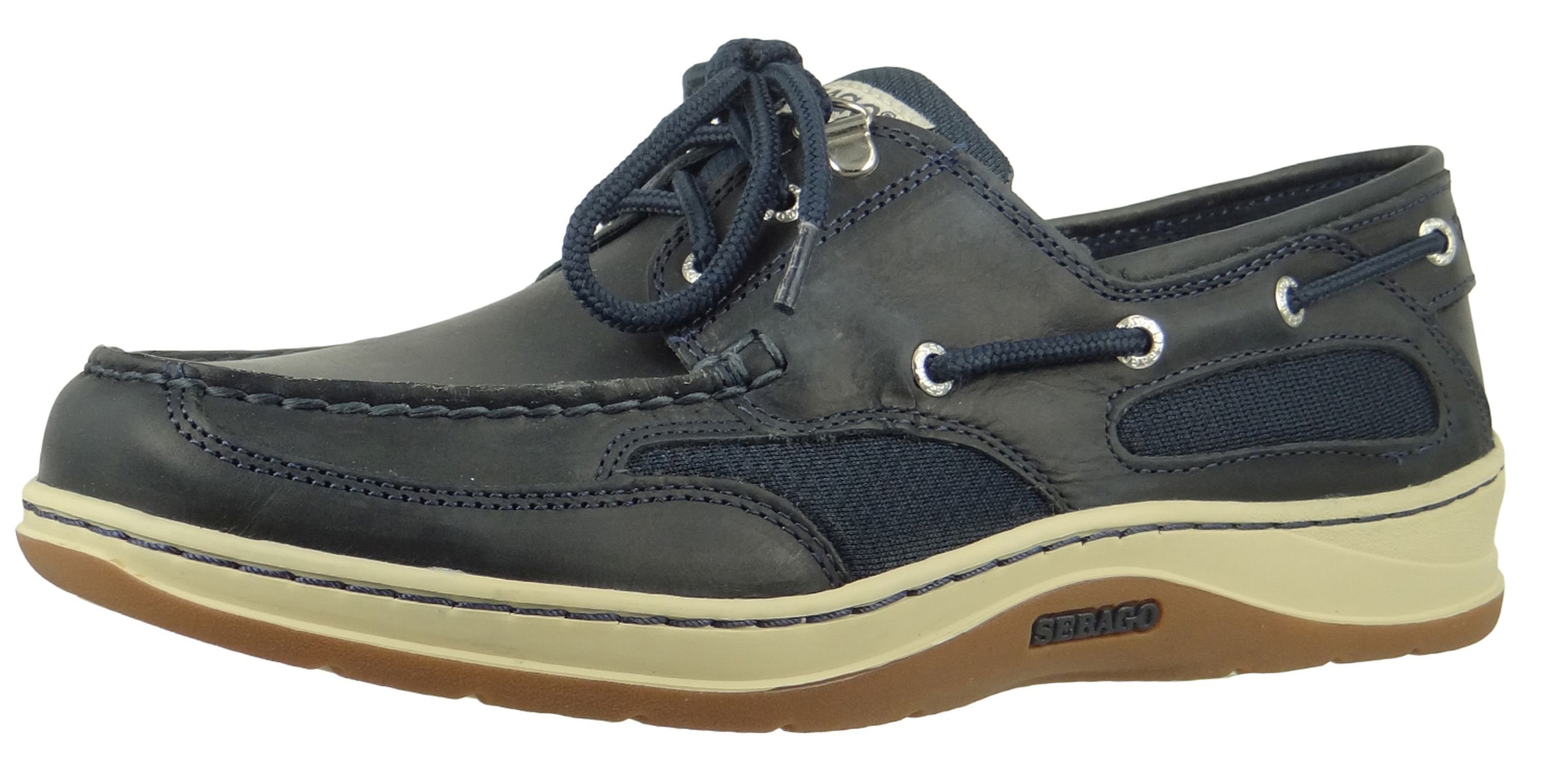 Sebago 7000GE0 908 Clovehitch II FGL Waxed Blue Navy Schnürschuh