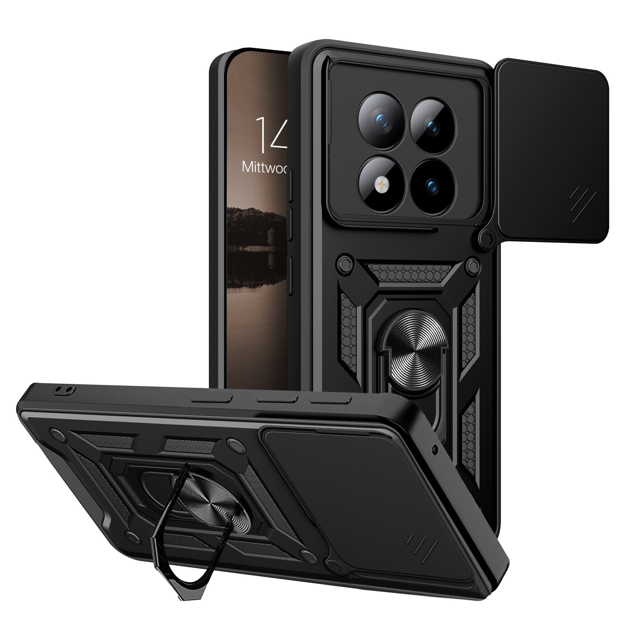Tec-Expert Handyhülle Outdoor Cover Hülle für Xiaomi Redmi Note 15 Pro+ 5G, Premium Hülle mit Kameraschutz aus verstärktem Polycarbonat