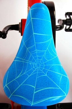 Spiderman Kinderfahrrad Jungen - 10 Zoll - Blau/Rot - Fester Gang - bis 35 kg - EVA Reifen, 2 - 4 Jahre, 85% zusammengebaut, Plastikfelgen