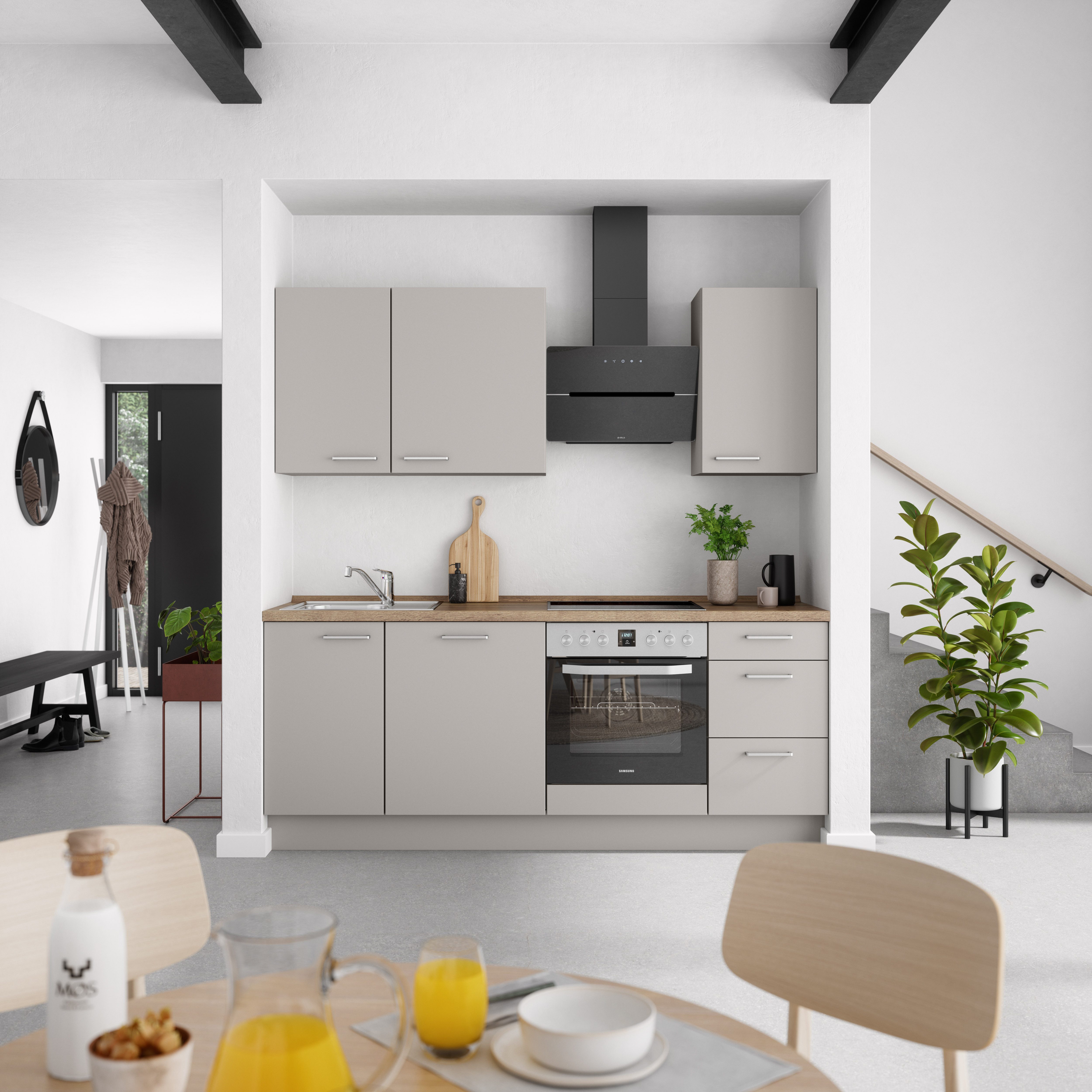 nobilia® Küchenzeile "Touch II", vormontiert, Ausrichtung günstig online kaufen