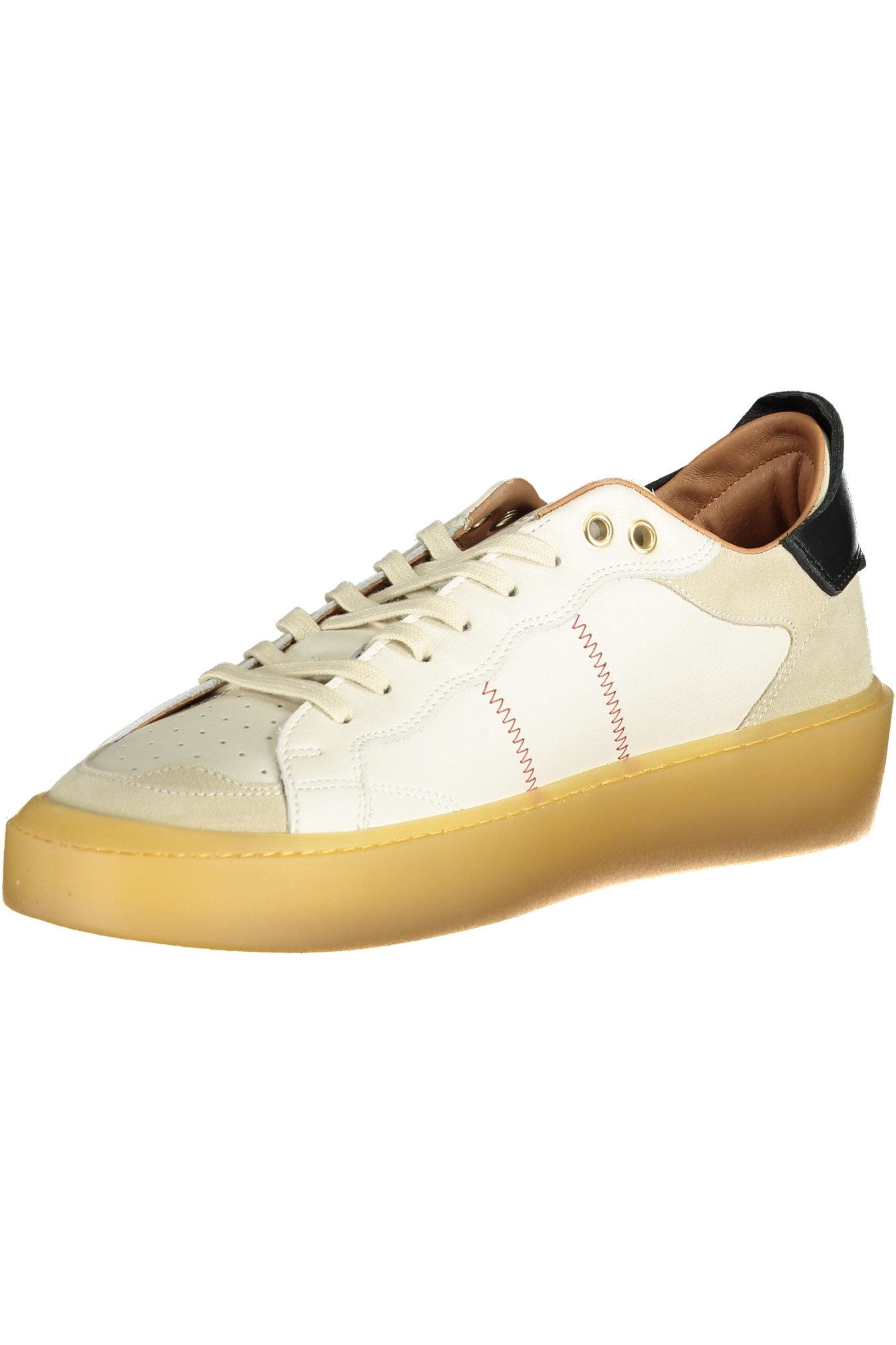 Blauer Sneaker Weißer Herrensportschuh mit Kontrasten &